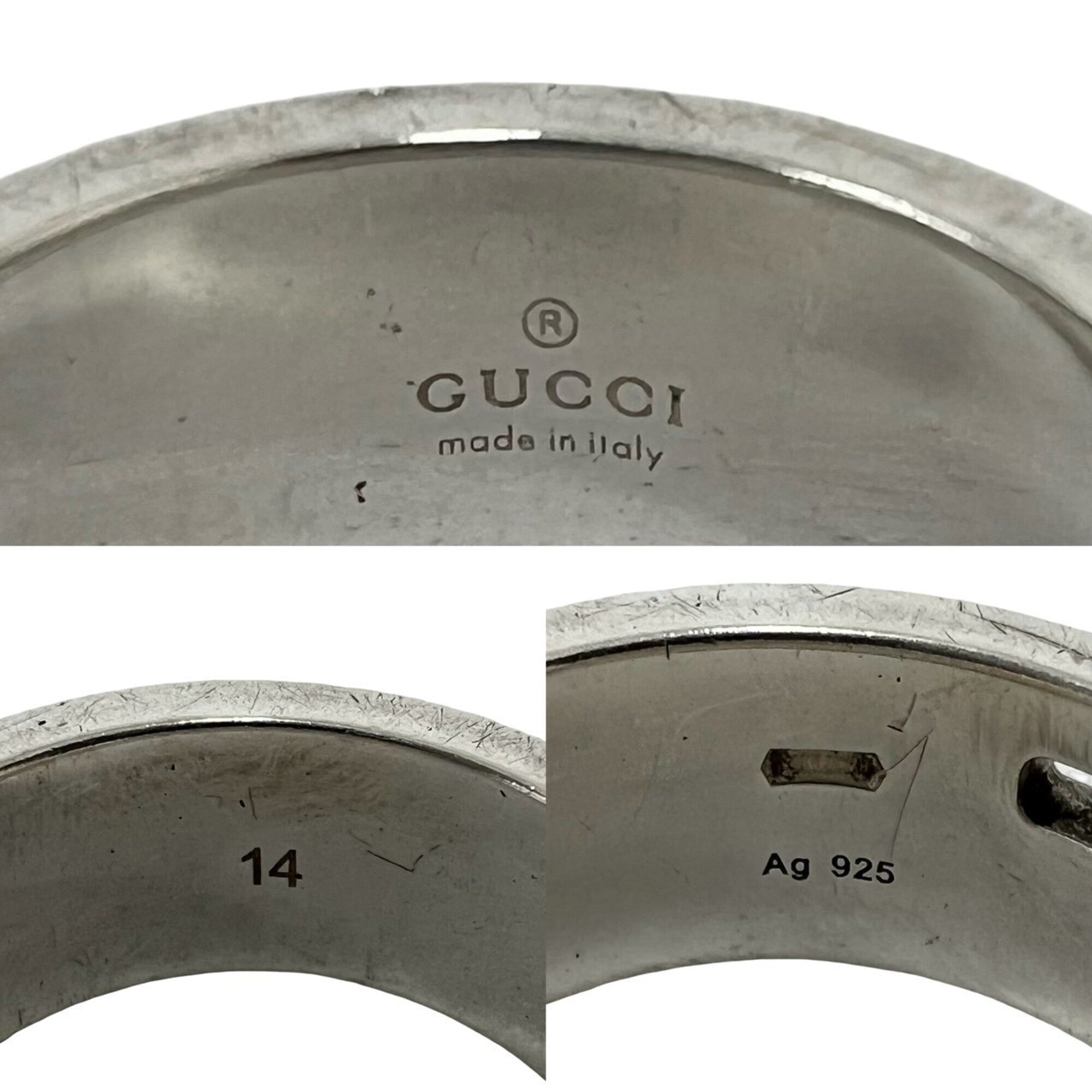 Gucci Silver Silver 925 Band Ring (Pre-Owned)