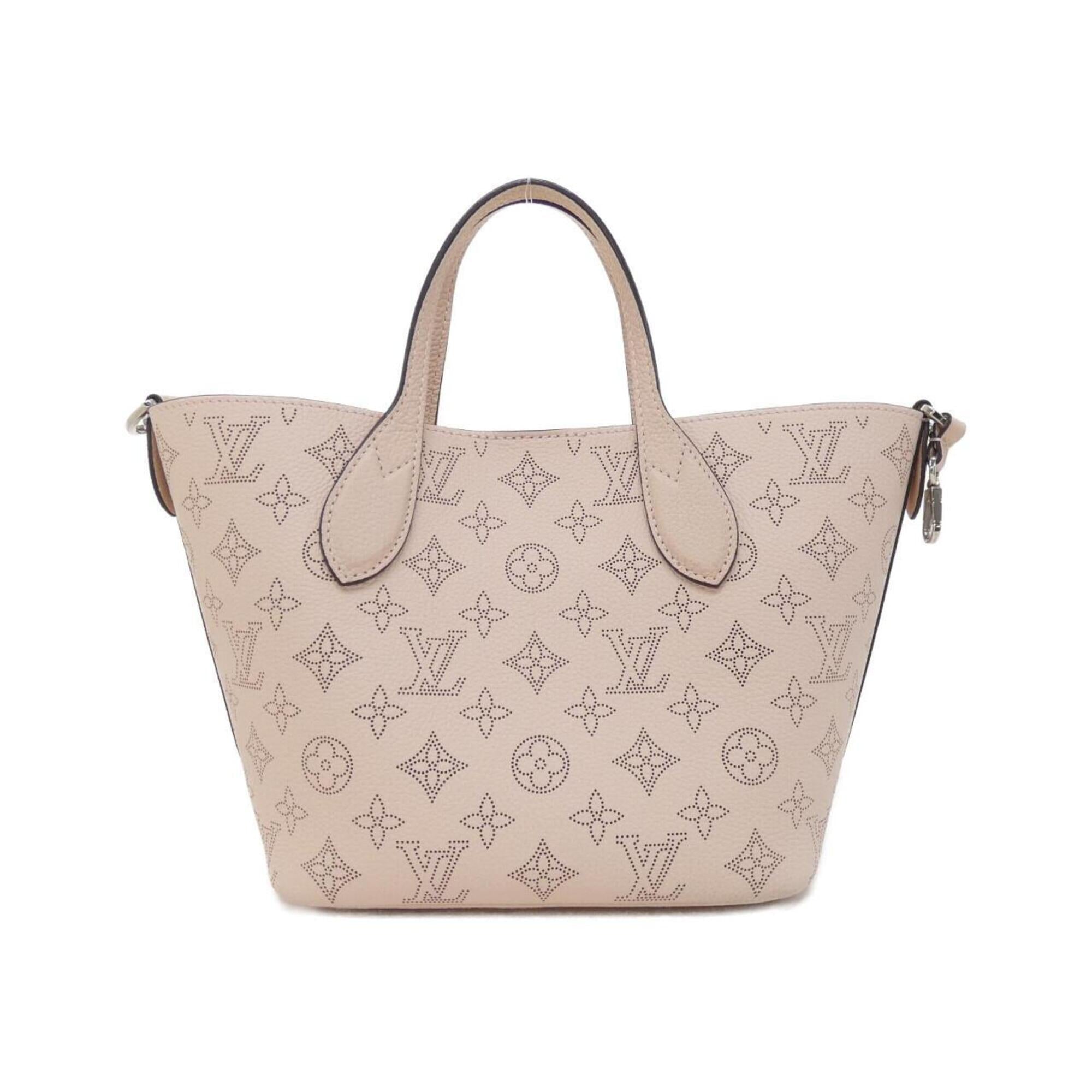 Louis Vuitton Beige Pink Blossom Rose Leather Handbag (Pre-Owned)