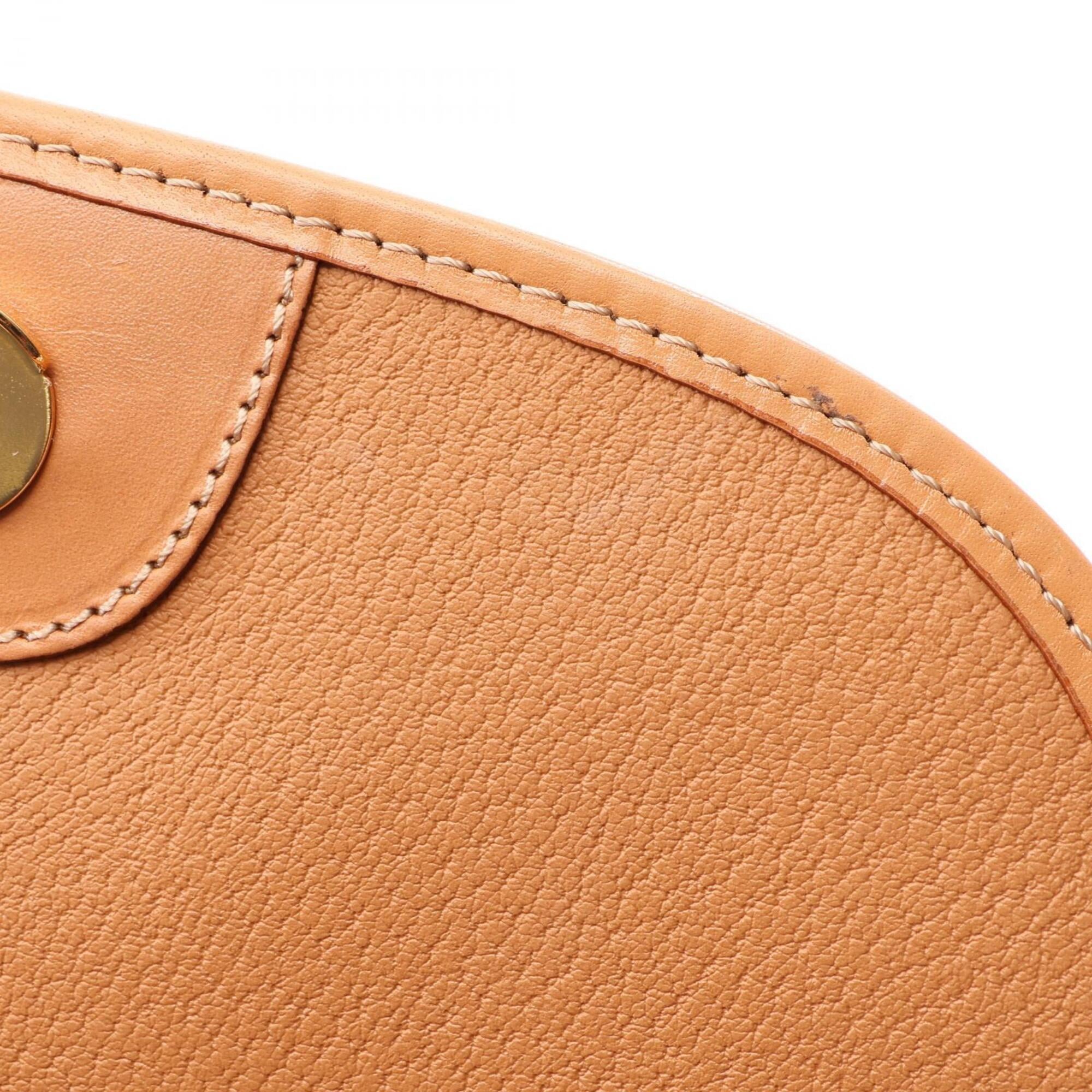 Celine Brown Coated Canvas Leather Handbag Shoulder Bag (Pre-Owned)