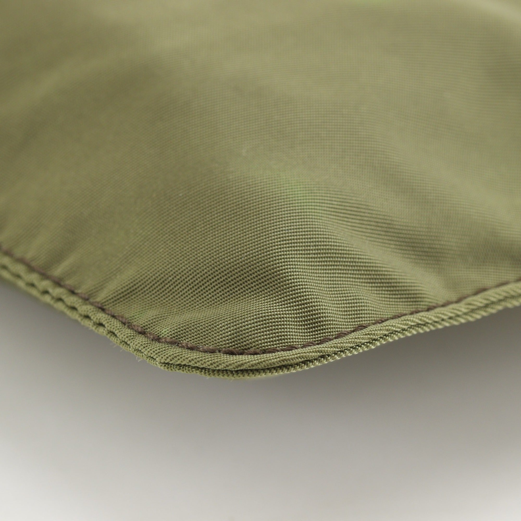 Prada Khaki Nylon Pouch (Pre-Owned)