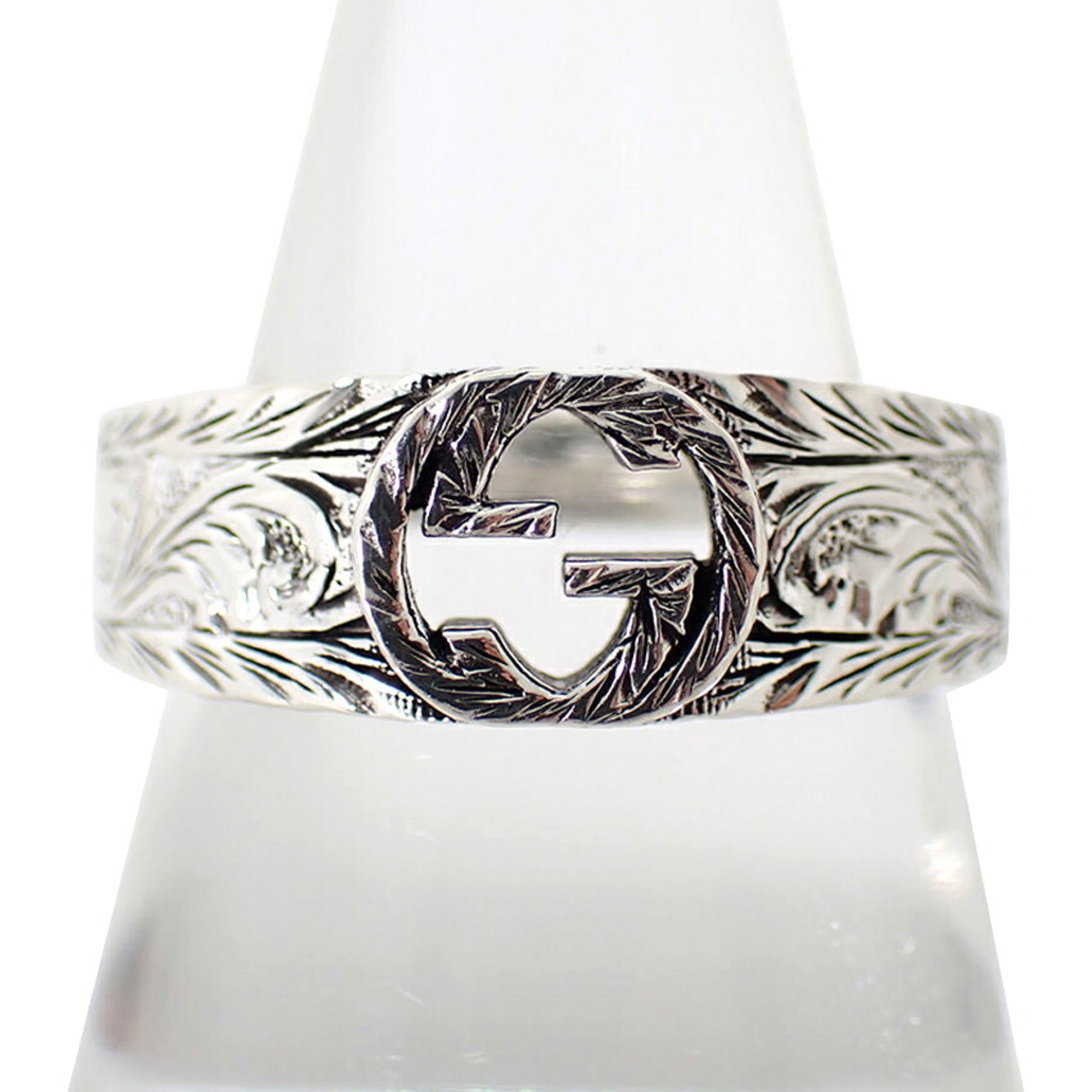 Gucci Sterling Silver 925 Band Ring (Pre-Owned)