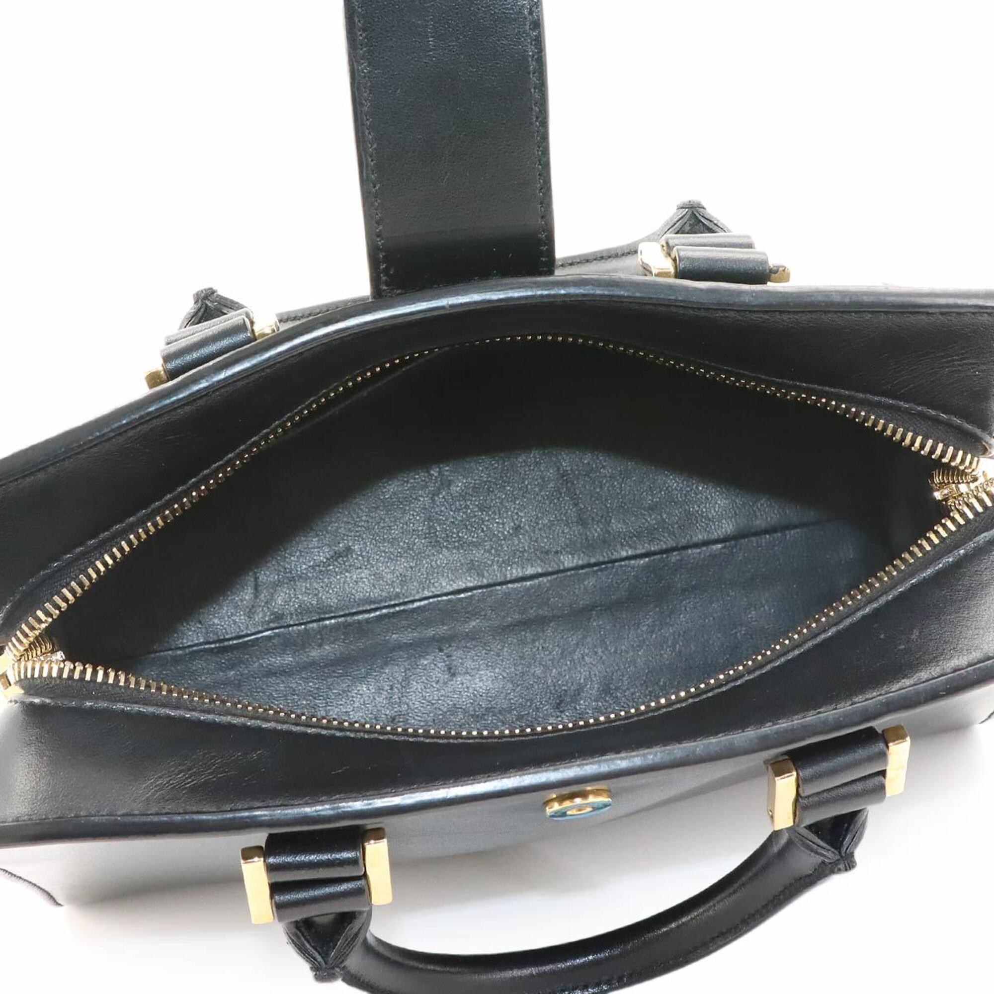 Saint Laurent Black Leather Handbag (Pre-Owned)