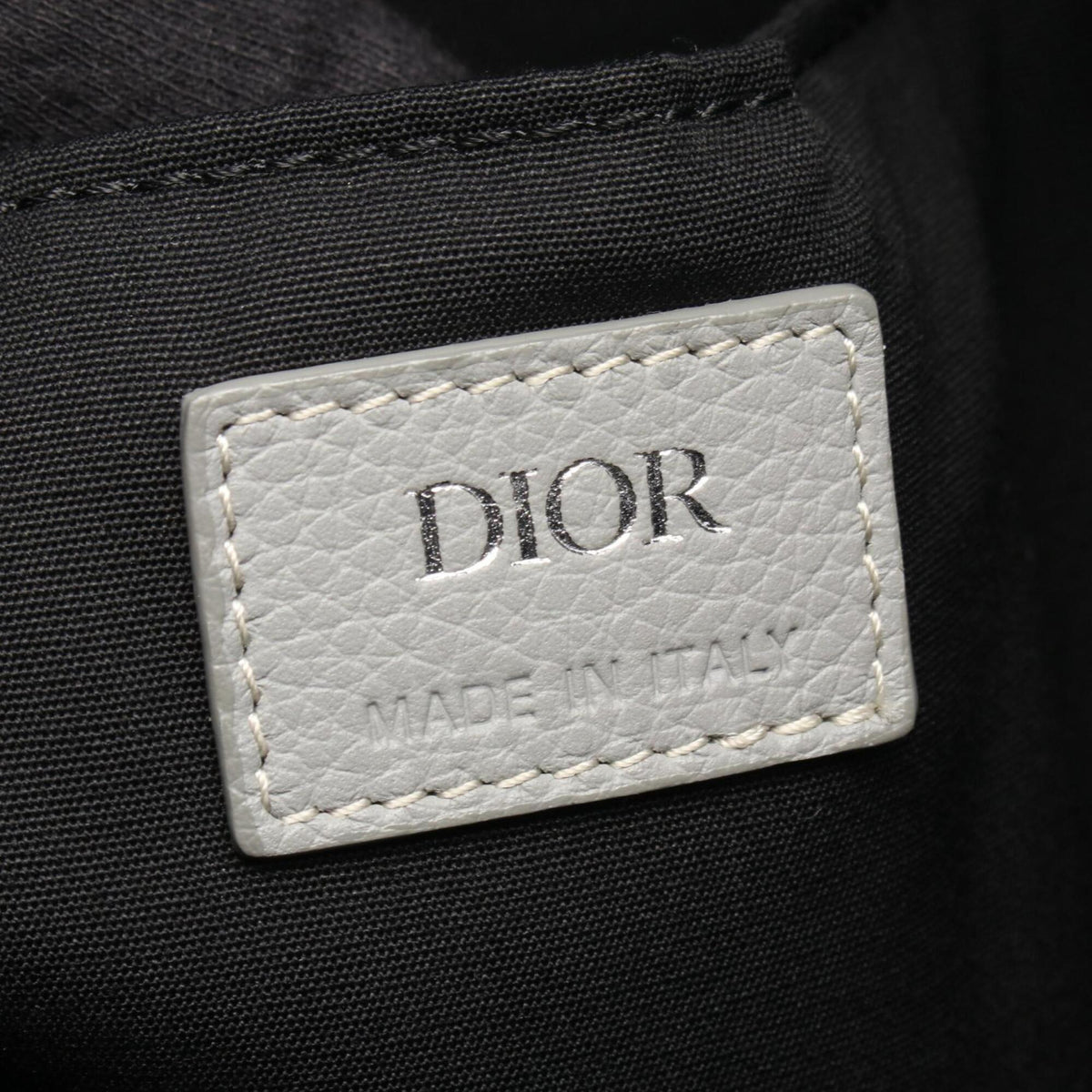 Christian Dior Gray Leather Backpack (Pre-Owned)