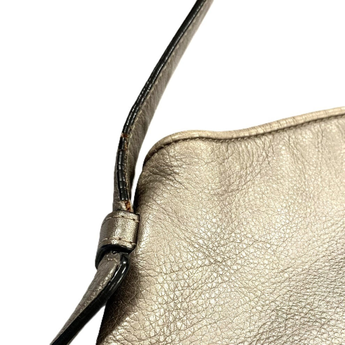 Loewe Metallic Silver Leather Shoulder Bag (Pre-Owned)