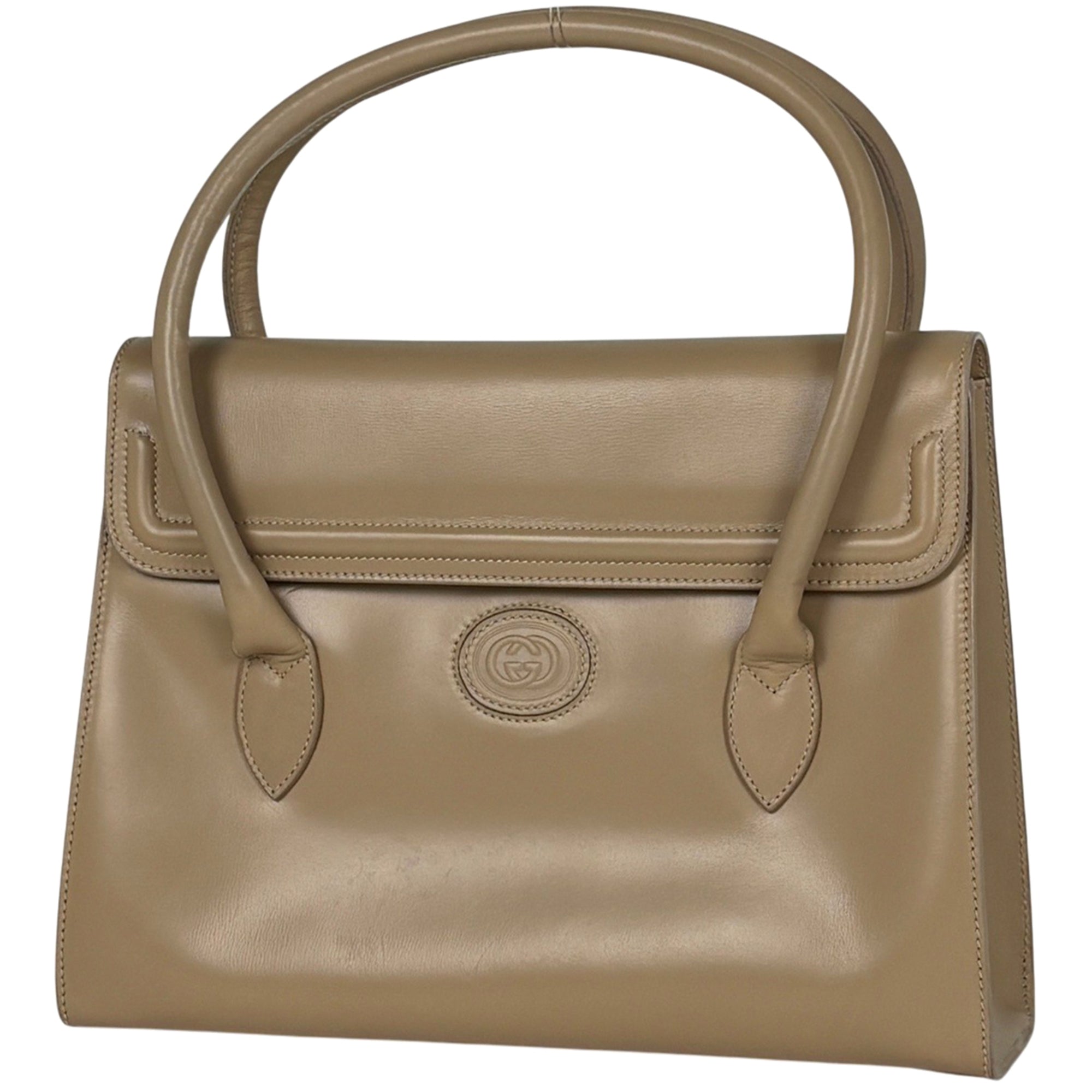 Gucci Beige Leather Handbag (Pre-Owned)