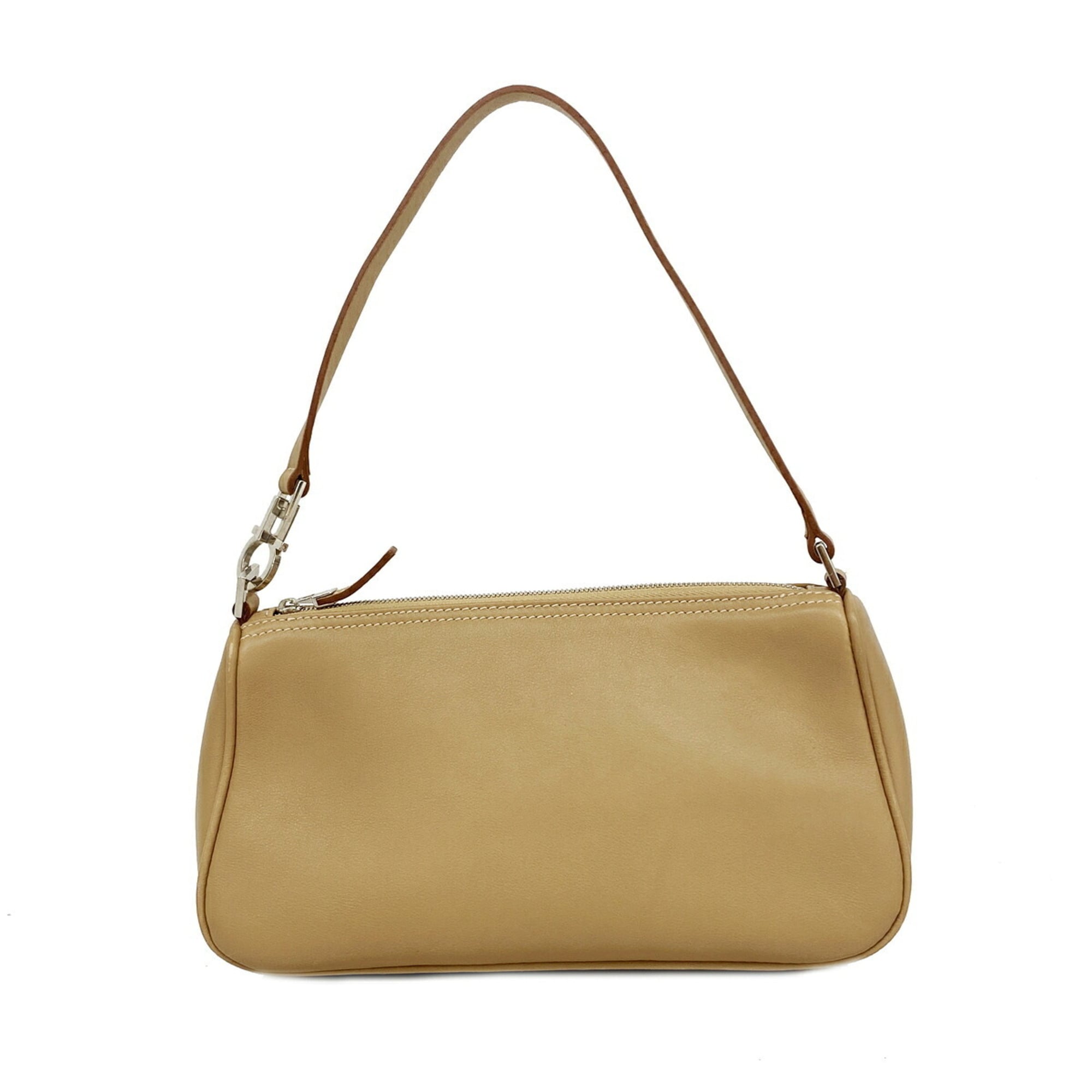 Salvatore Ferragamo Light Brown Leather Handbag (Pre-Owned)