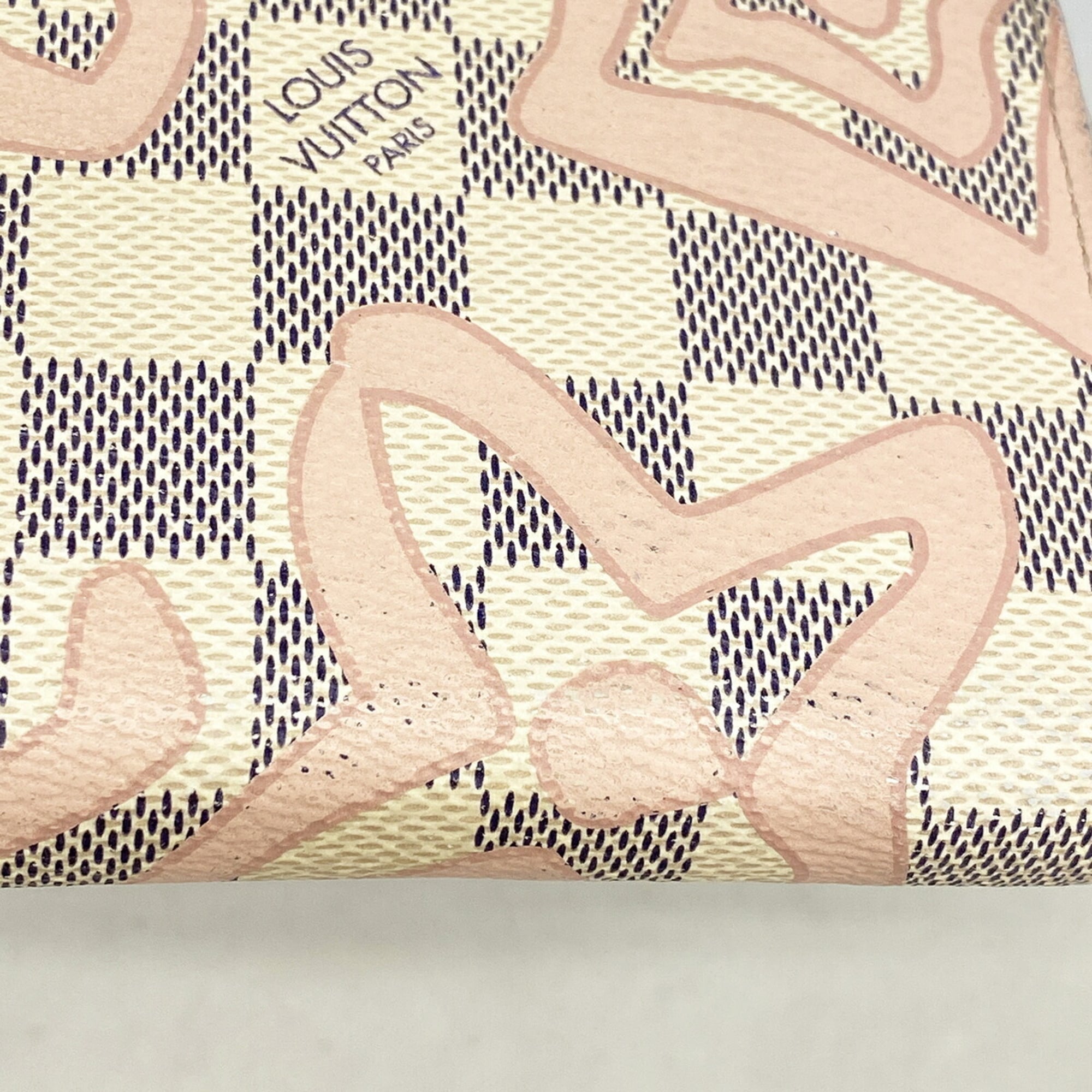 Louis Vuitton Pink White Long Wallet (Bi-Fold) (Pre-Owned)