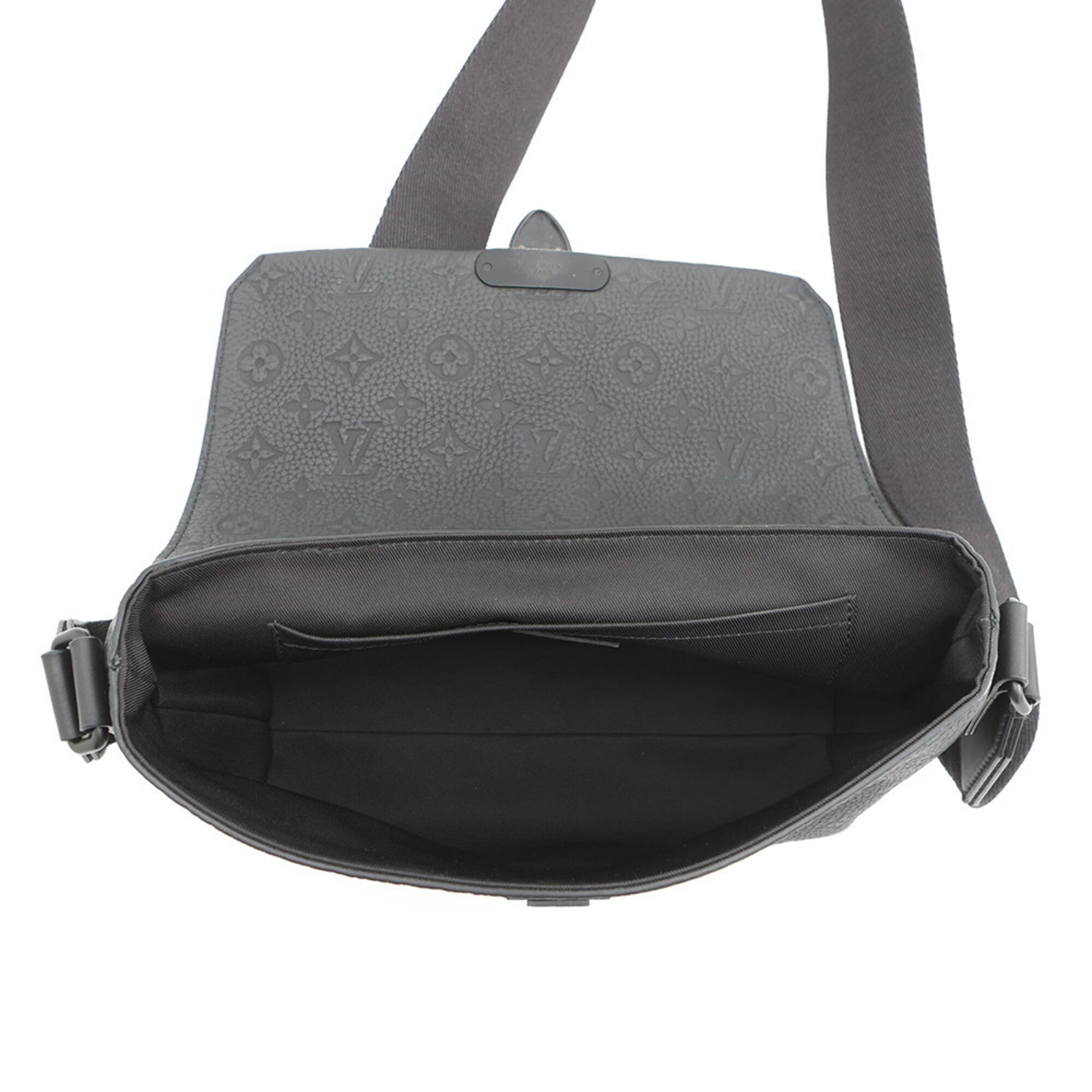 Louis Vuitton Monogram Black Noir Leather Handbag Shoulder Bag (Pre-Owned)