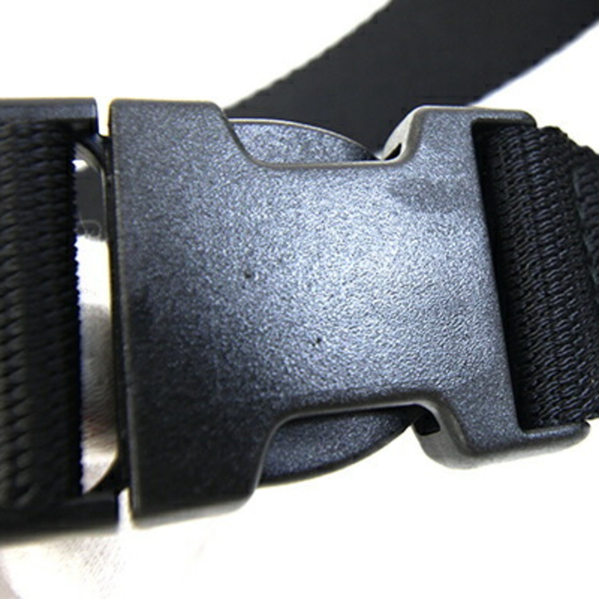 Balenciaga Black White Coated Canvas Fanny Pack (Pre-Owned)