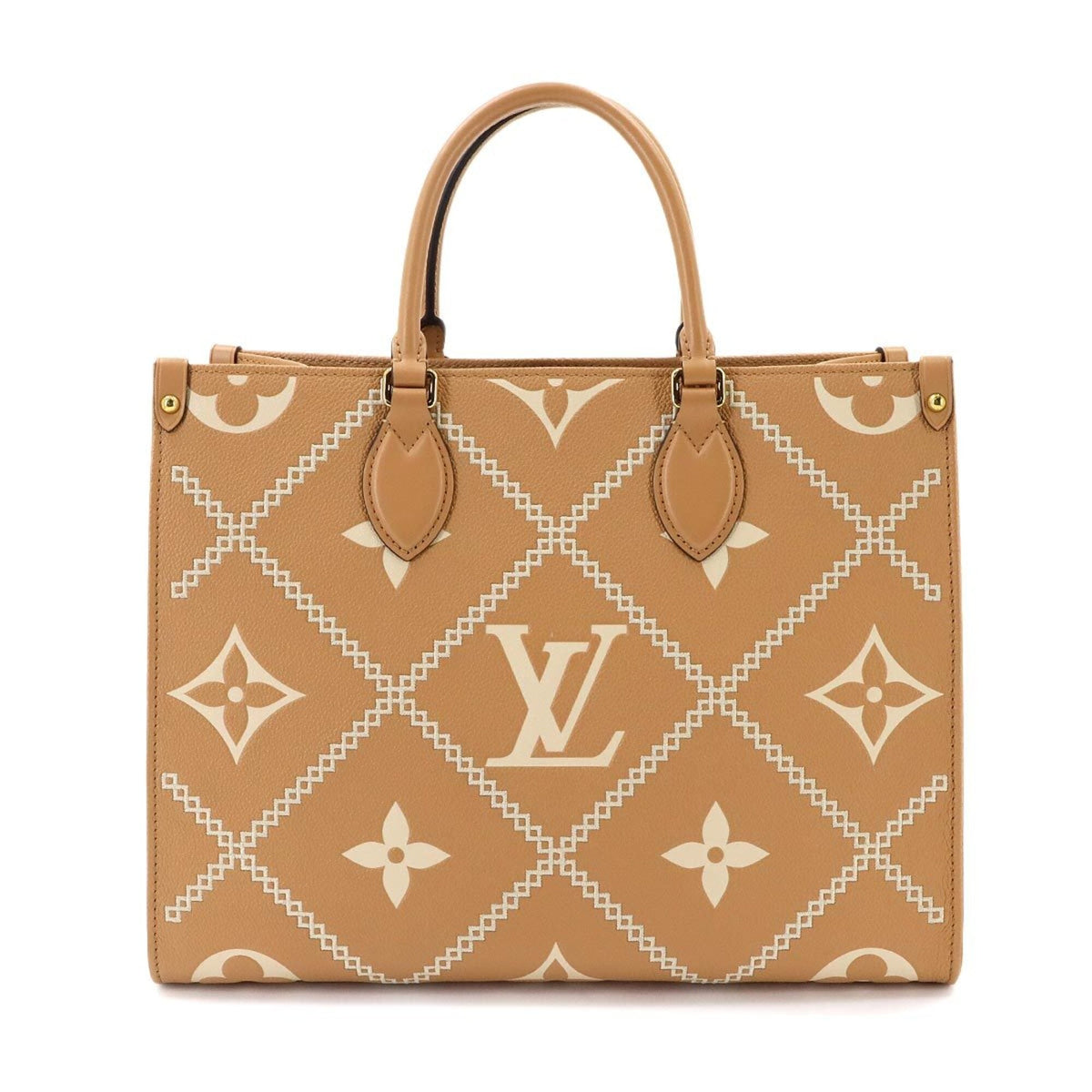 Louis Vuitton Gold Monogram Empreinte Handbag Tote Bag (Pre-Owned)