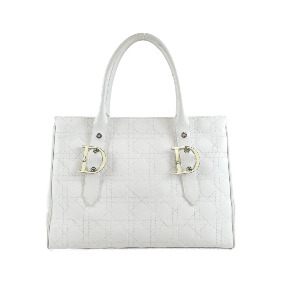Christian Dior White Leather Handbag (Pre-Owned)