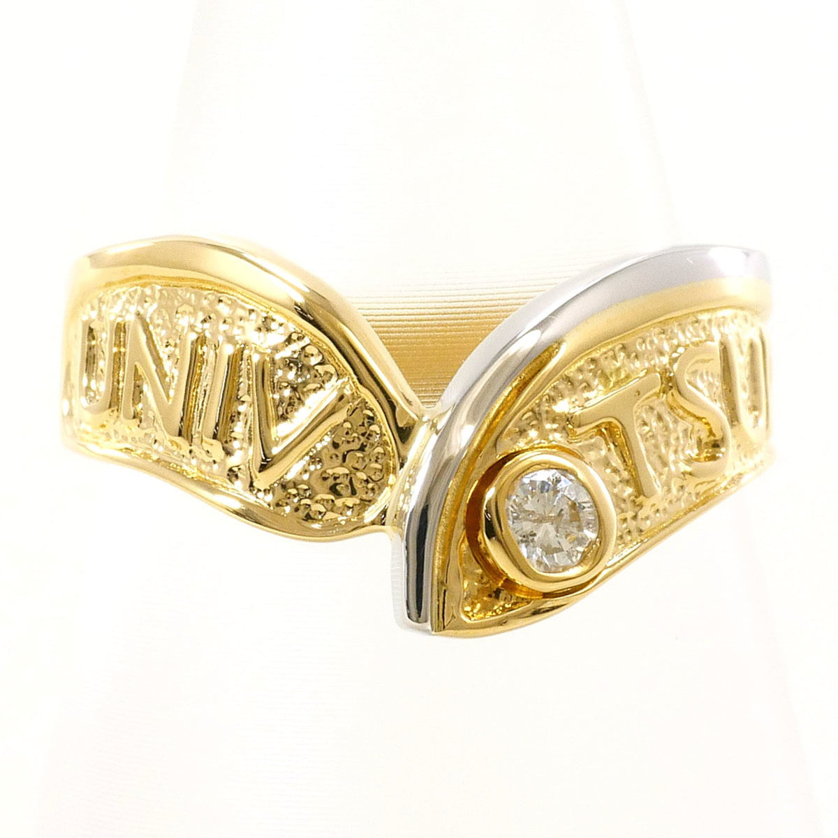 Unbranded Platinum Yellow Gold Yellow Gold (18K) Platinum 900 Band Ring (Pre-Owned)