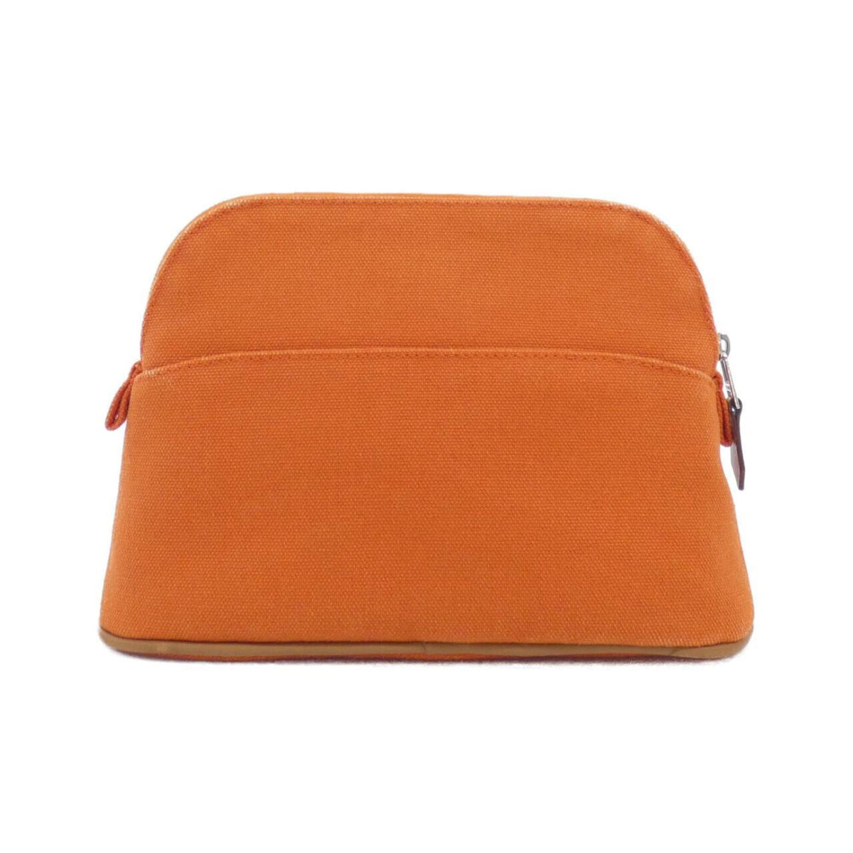 Hermes Feu Orange Canvas Pouch (Pre-Owned)