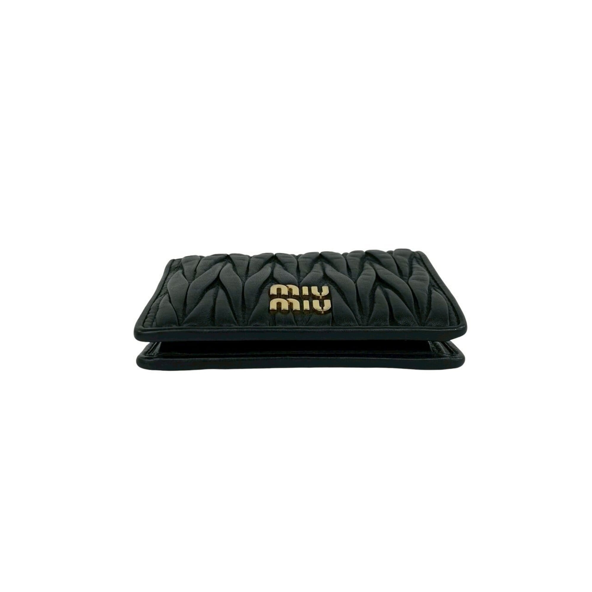 Miu Miu Black Leather Wallet (Bi-Fold) (Pre-Owned)