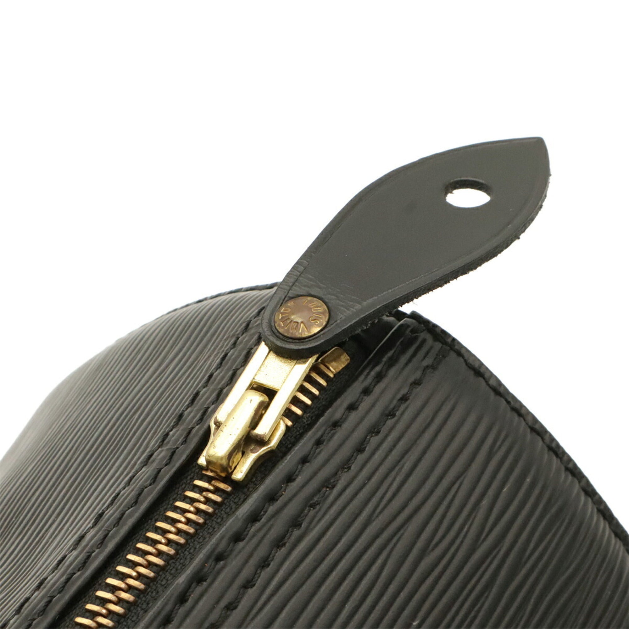 Louis Vuitton Noir Epi Leather Boston Bag Handbag (Pre-Owned)