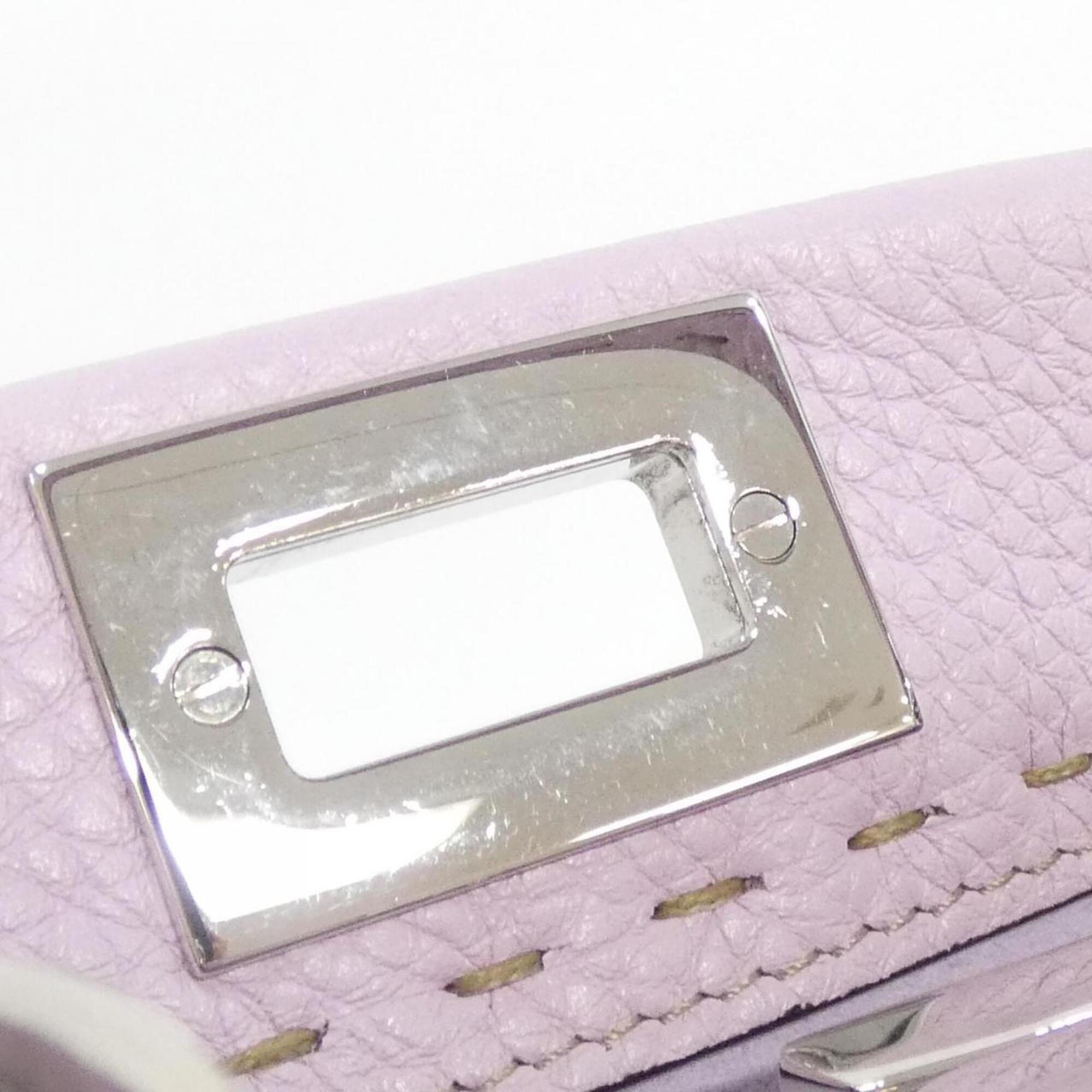 Fendi Selleria Pink Leather Handbag (Pre-Owned)