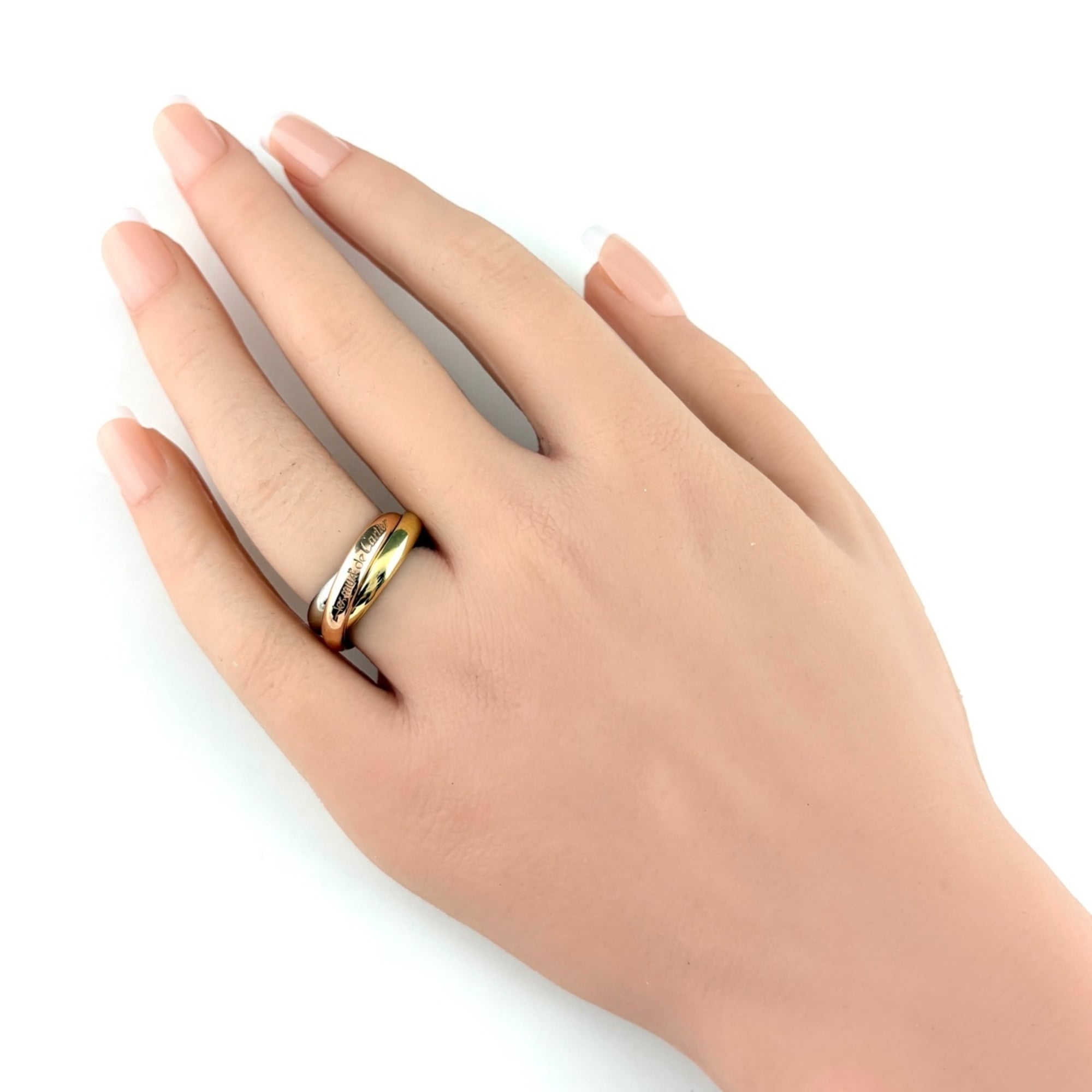 Cartier Yellow Gold (18K) Pink Gold (18K) White Gold (18K) Band Ring (Pre-Owned)