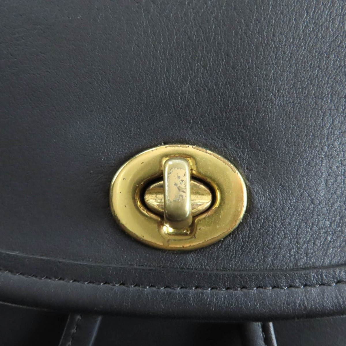Coach Gold Leather Backpack (Pre-Owned)