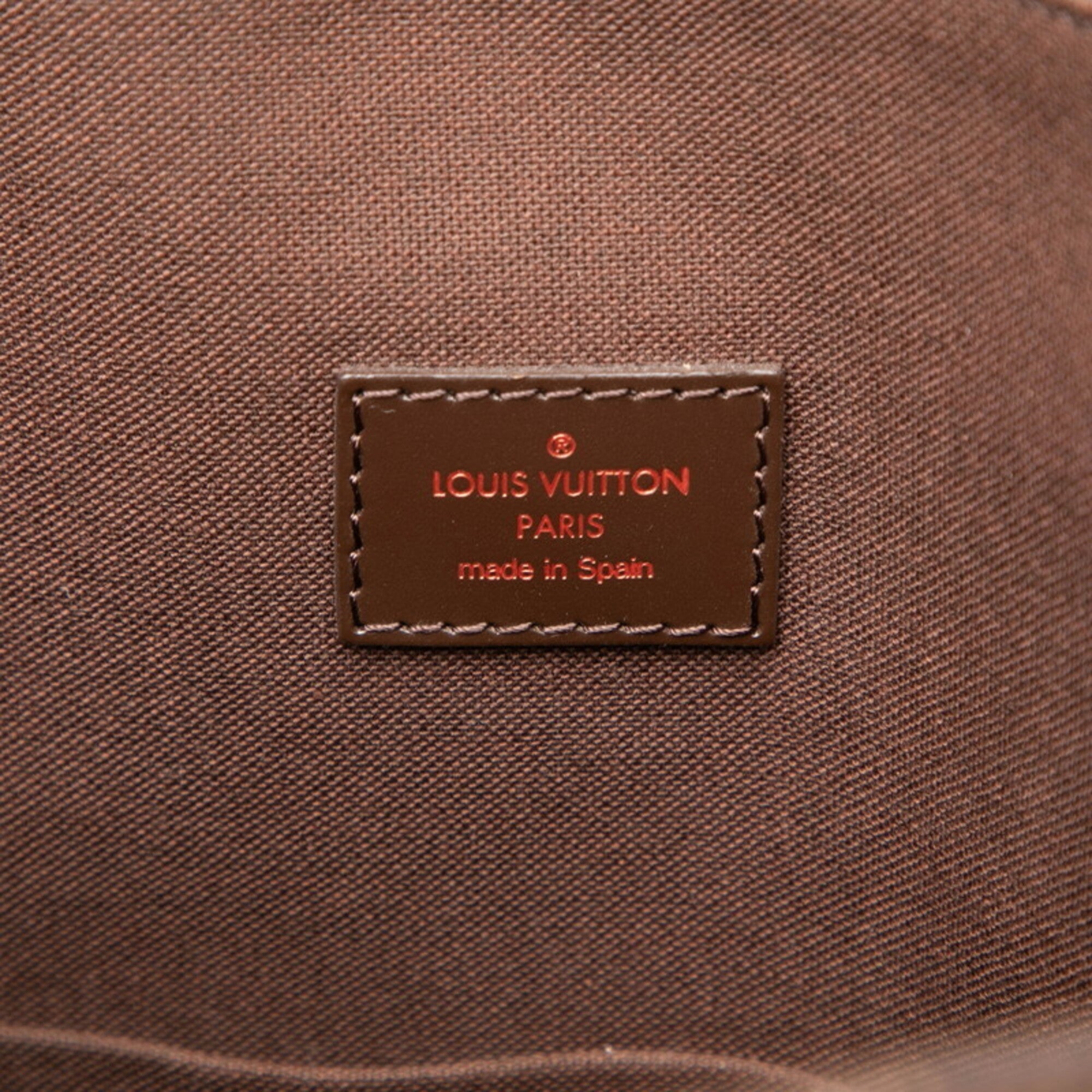 Louis Vuitton Brown Damier Canvas Ebene Pvc Leather Canvas Handbag Tote Bag (Pre-Owned)