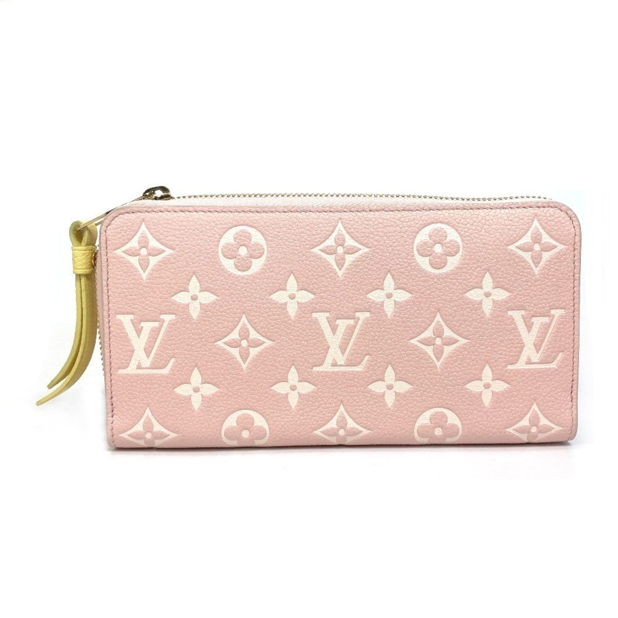 Louis Vuitton Monogram Empreinte Beige Pink Monogram Empreinte Long Wallet (Bi-Fold) (Pre-Owned)
