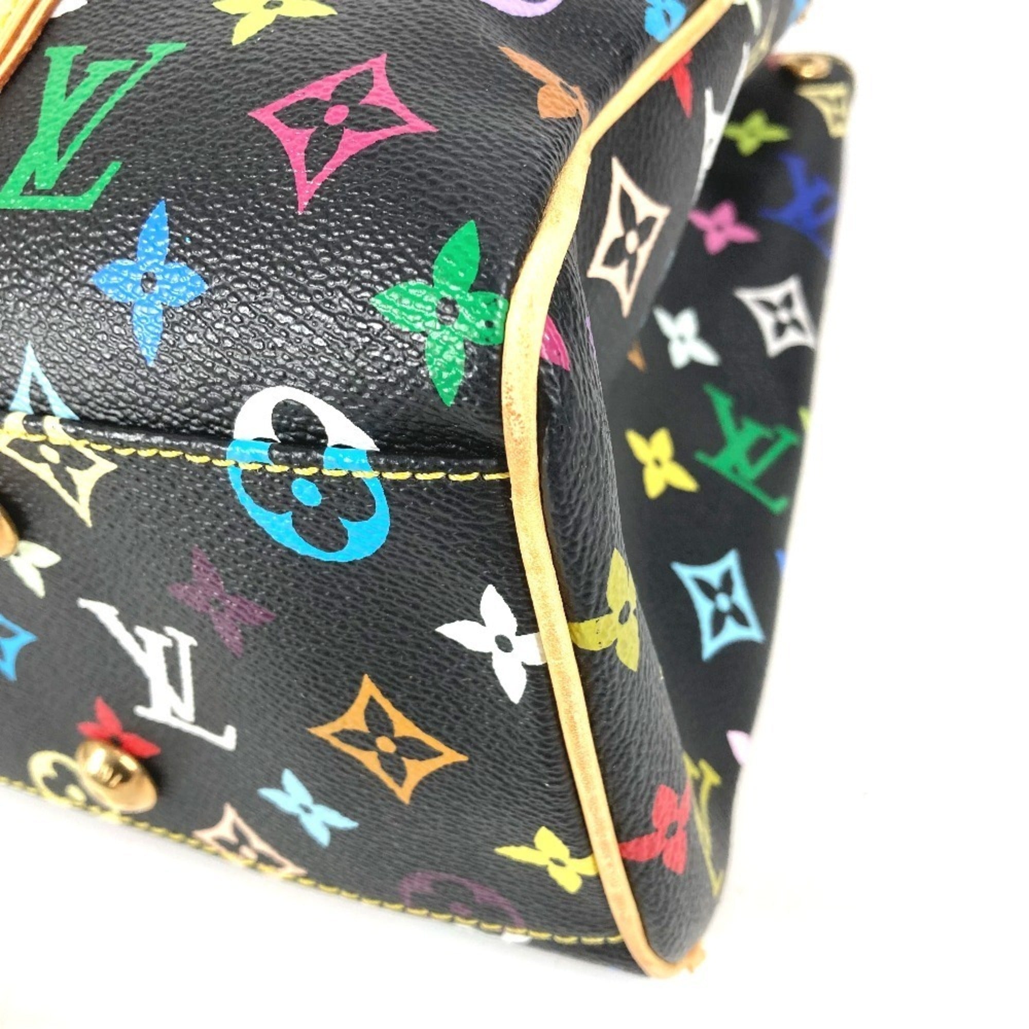 Louis Vuitton Black Multi-Color Monogram Multicolore Shoulder Bag Tote Bag (Pre-Owned)