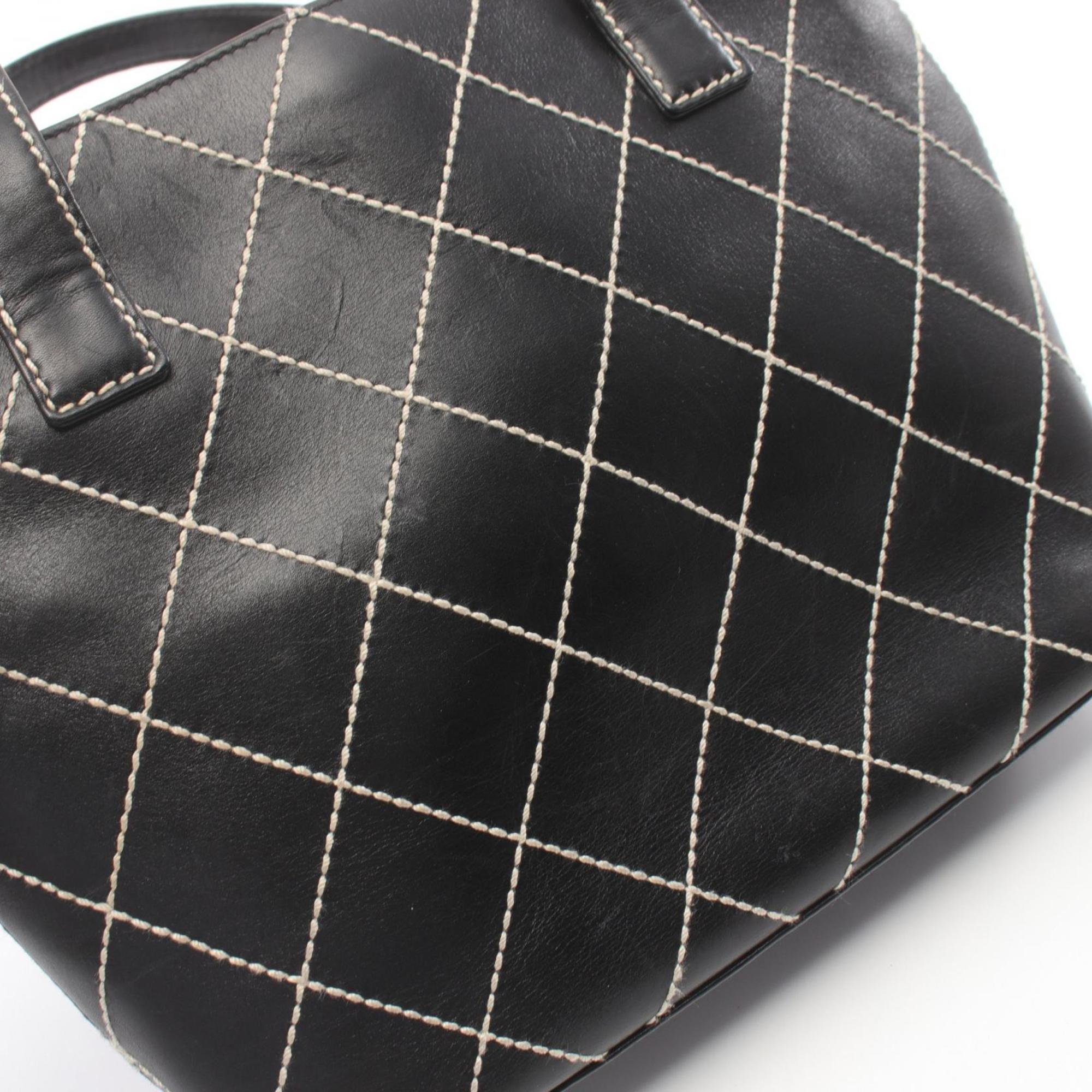 Chanel Black Leather Tote Bag (Pre-Owned)