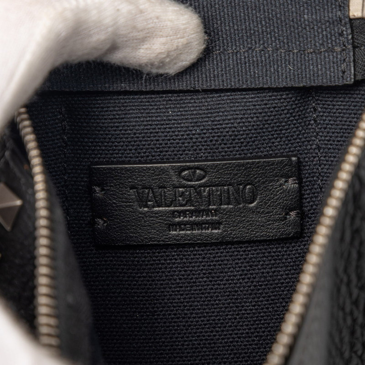Valentino Black Leather Sling Bag (Pre-Owned)