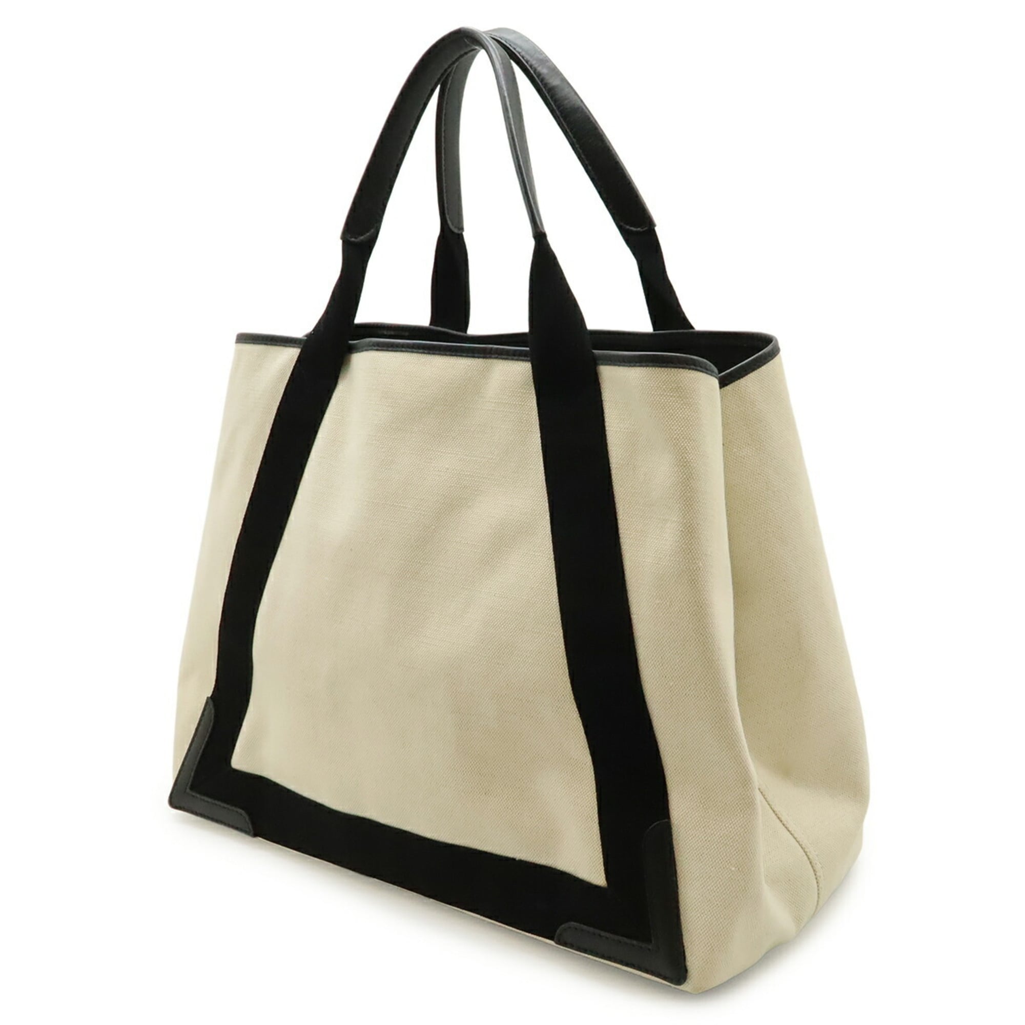 Balenciaga Black Navy Canvas Pouch Shoulder Bag Tote Bag (Pre-Owned)
