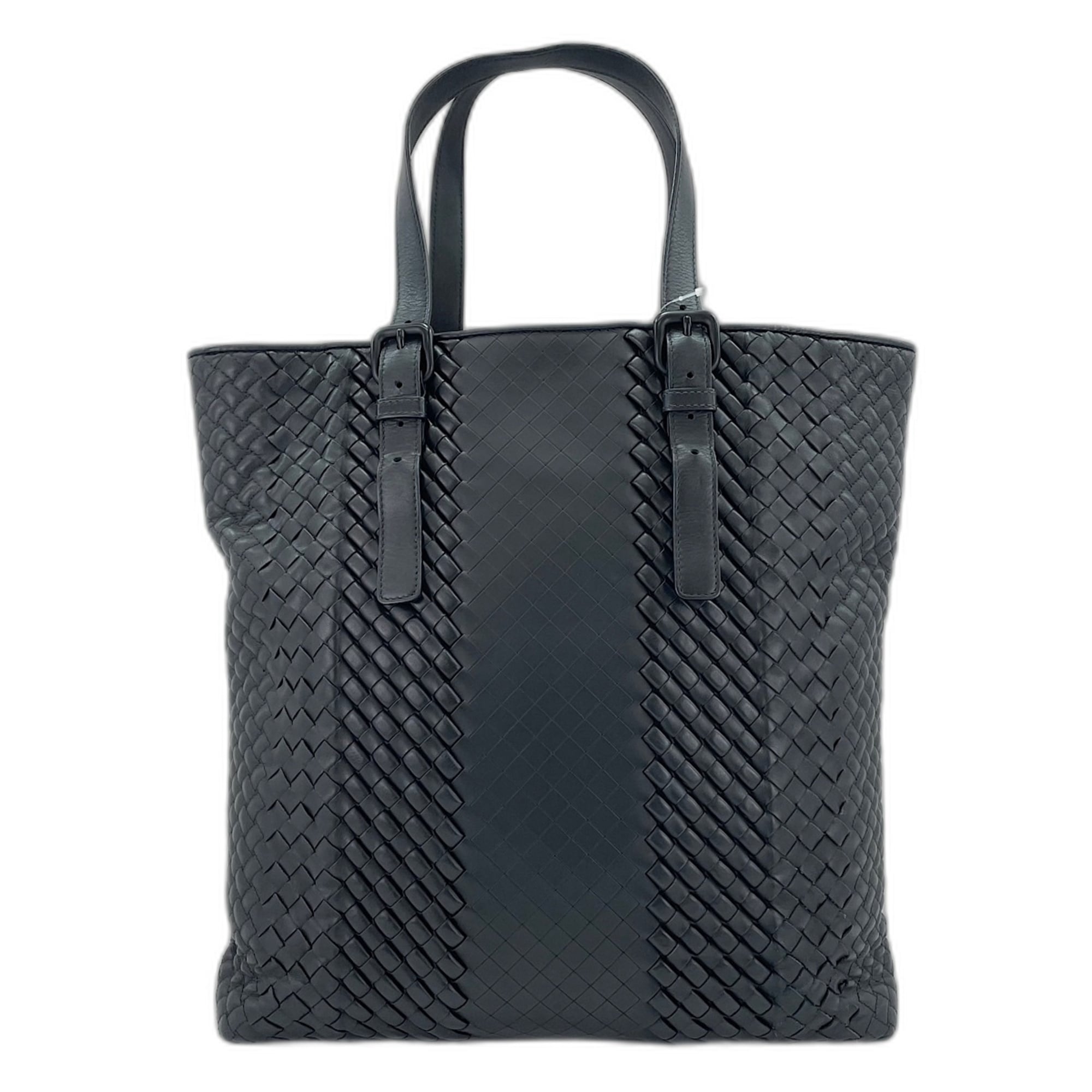 Bottega Veneta Black Intrecciato Tote Bag (Pre-Owned)