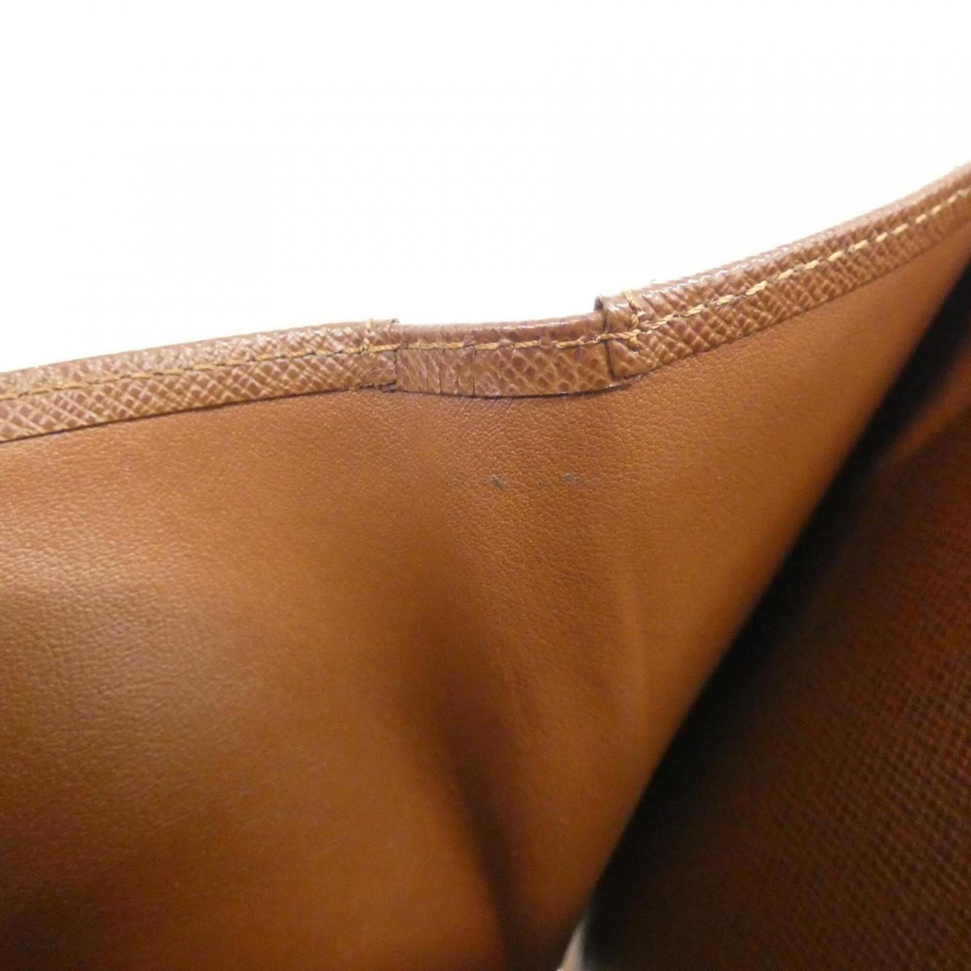 Louis Vuitton Marron Coated Canvas Wallet (Tri-Fold) (Pre-Owned)