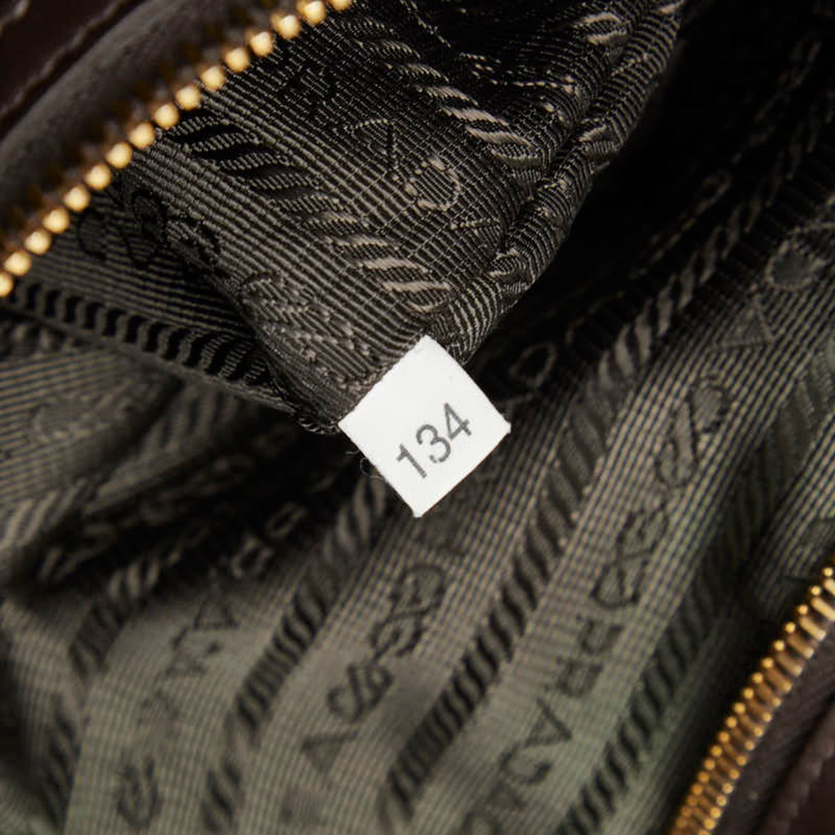 Prada Khaki Nylon Leather Messenger Bag Shoulder Bag (Pre-Owned)
