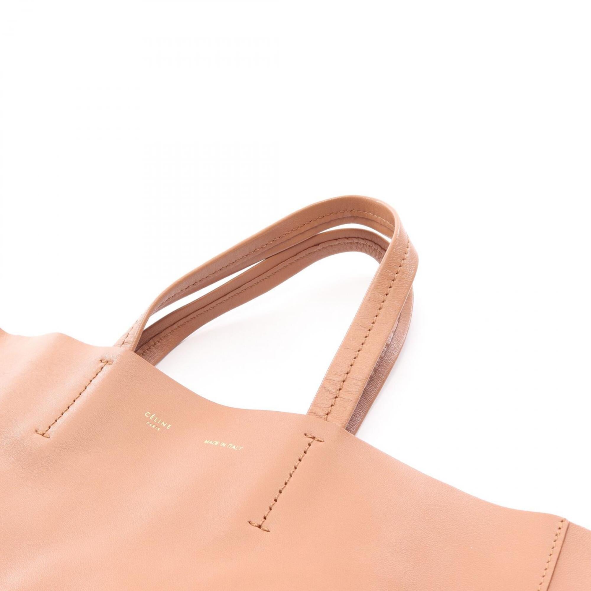 Celine Black Brown Leather Handbag Tote Bag (Pre-Owned)