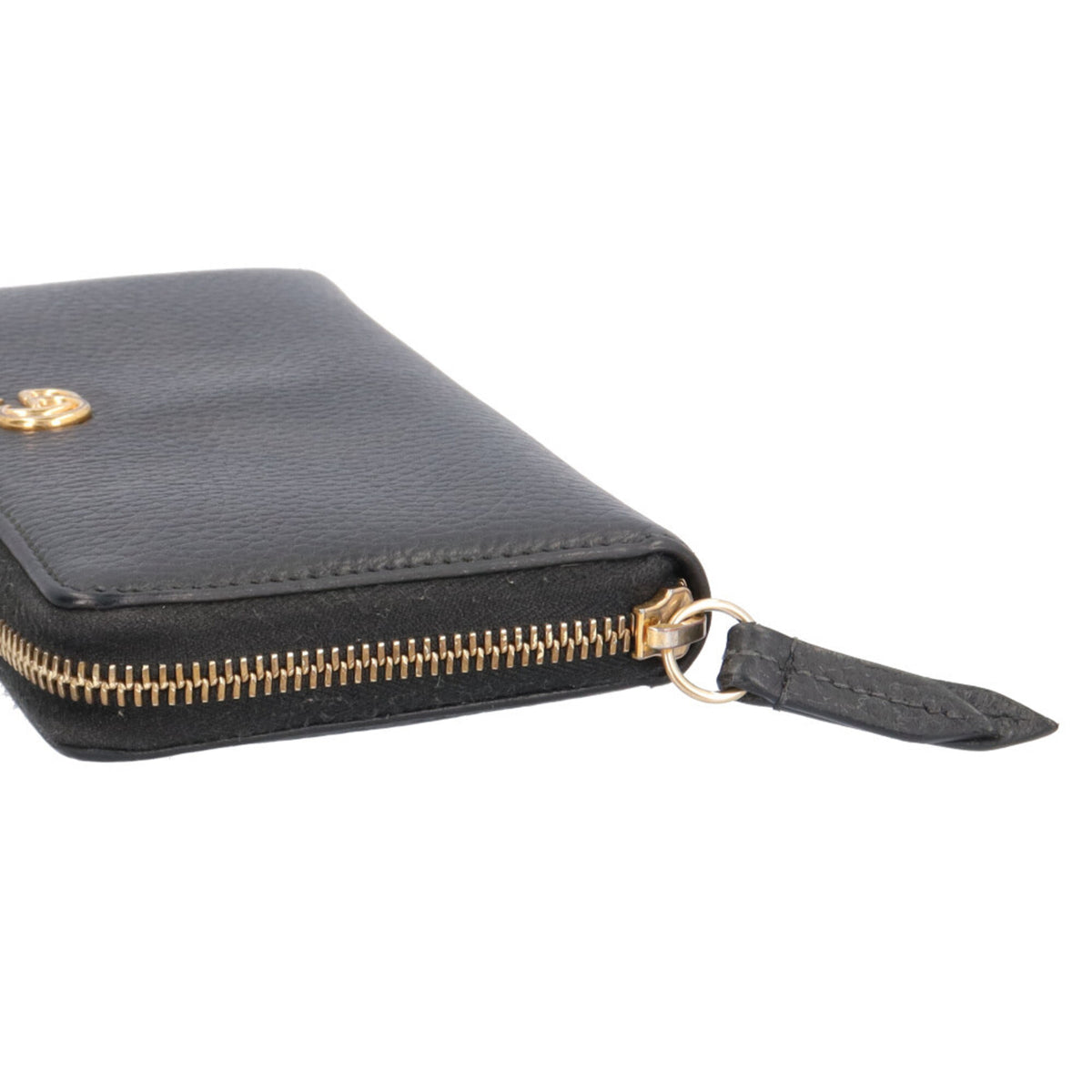 Gucci Black Leather Long Wallet (Bi-Fold) (Pre-Owned)