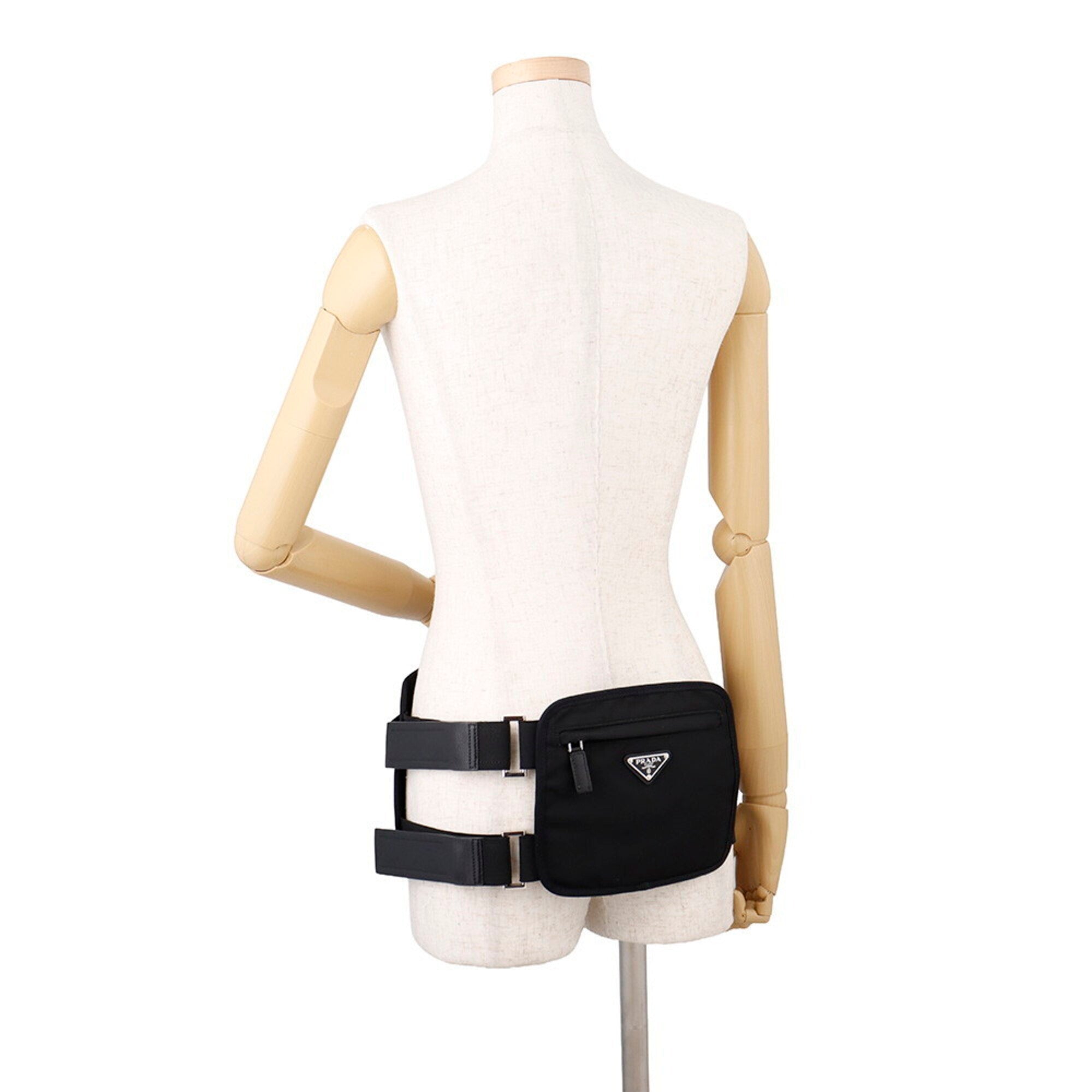 Prada Black Nylon Handbag Sling Bag (Pre-Owned)