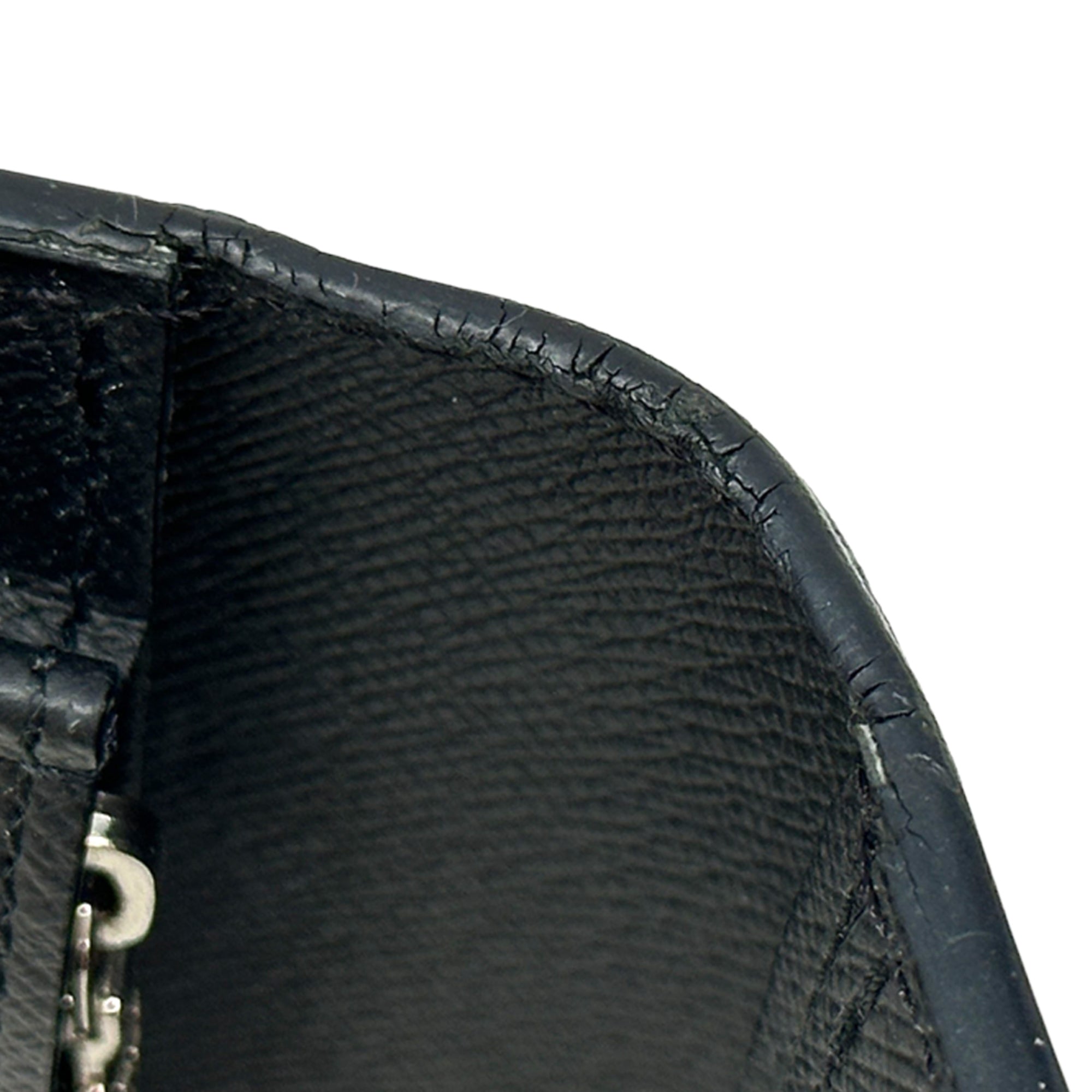 Louis Vuitton Black Noir Epi Leather Long Wallet (Bi-Fold) (Pre-Owned)