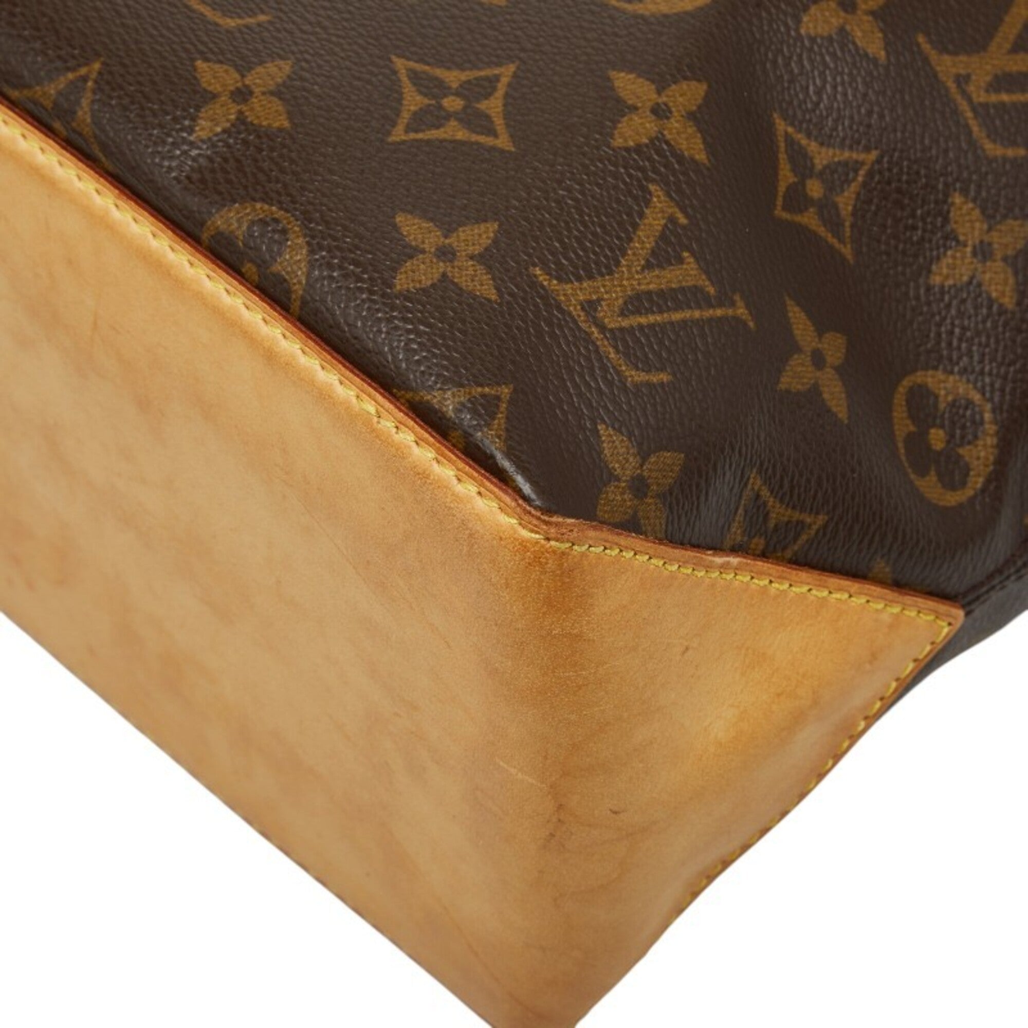 Louis Vuitton Brown Pvc Leather Shoulder Bag Tote Bag (Pre-Owned)