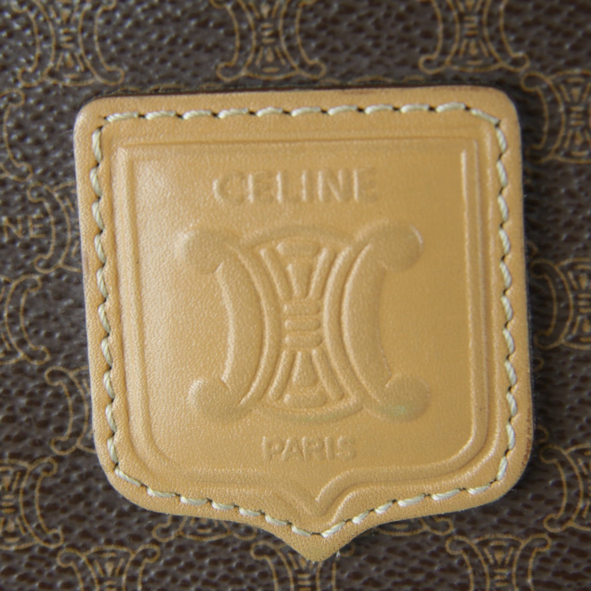 Celine Brown Pvc Leather Shoulder Bag (Pre-Owned)
