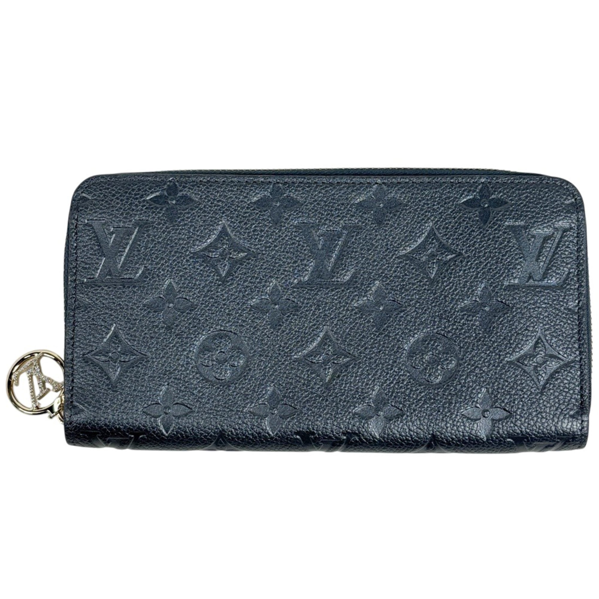 Louis Vuitton Navy Monogram Empreinte Long Wallet (Bi-Fold) (Pre-Owned)