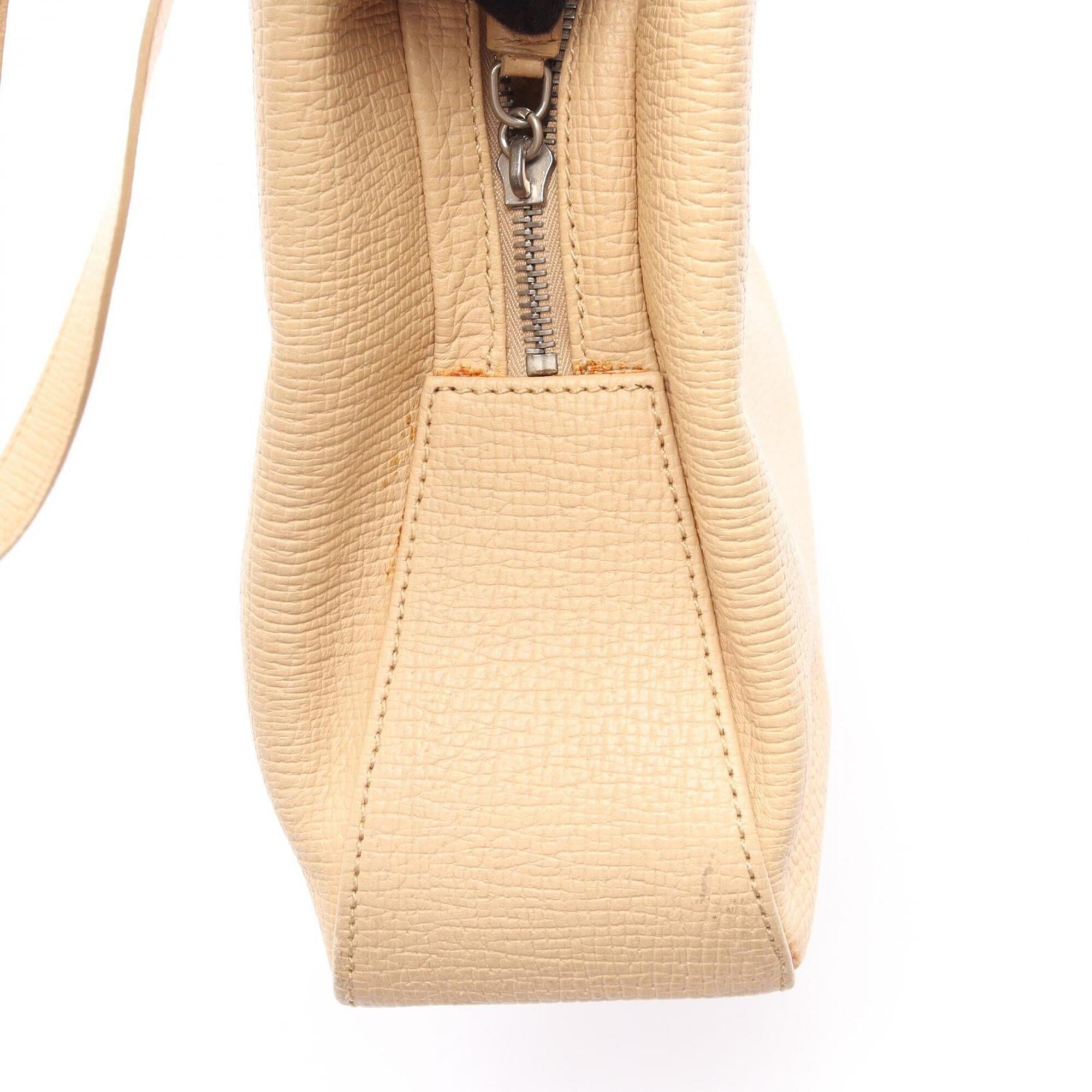 Loewe Beige Leather Handbag Tote Bag (Pre-Owned)