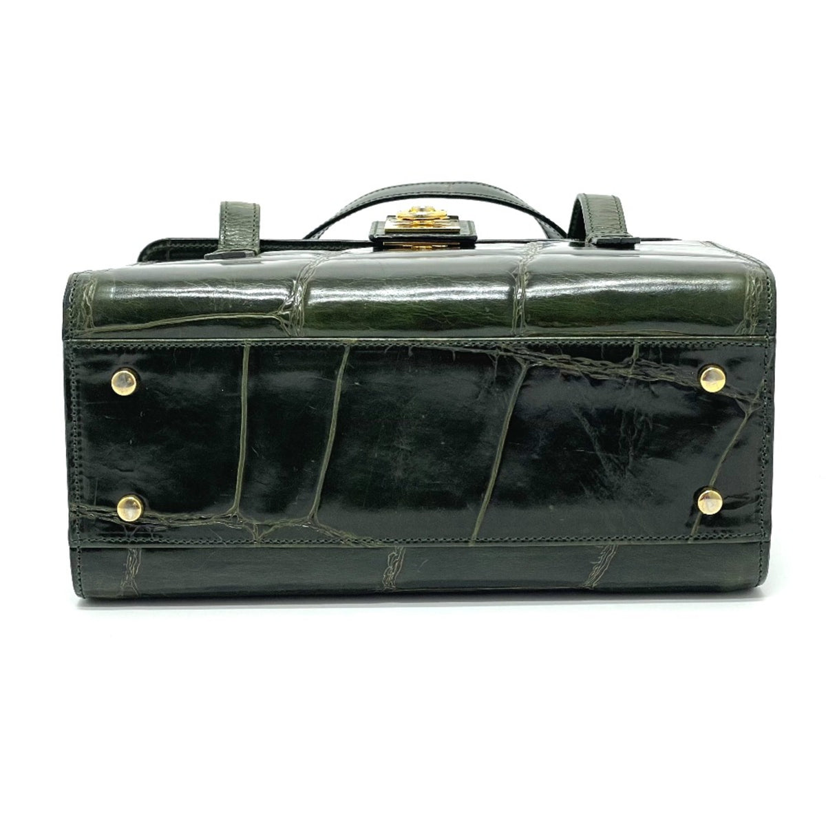 Celine Green Leather Handbag (Pre-Owned)