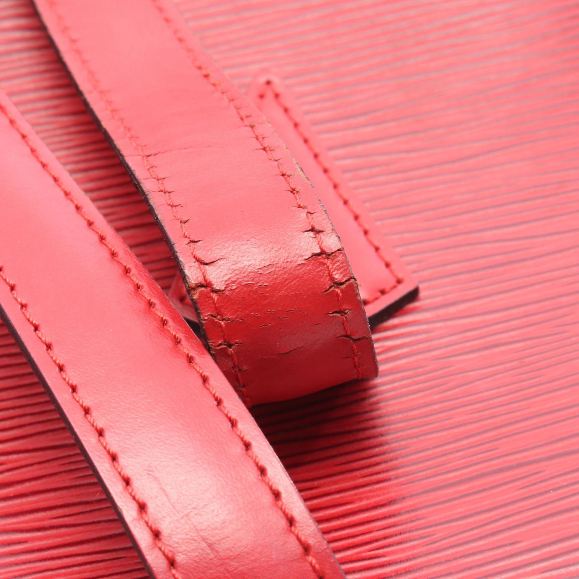 Louis Vuitton Castilian Red Red Color Leather Shoulder Bag (Pre-Owned)