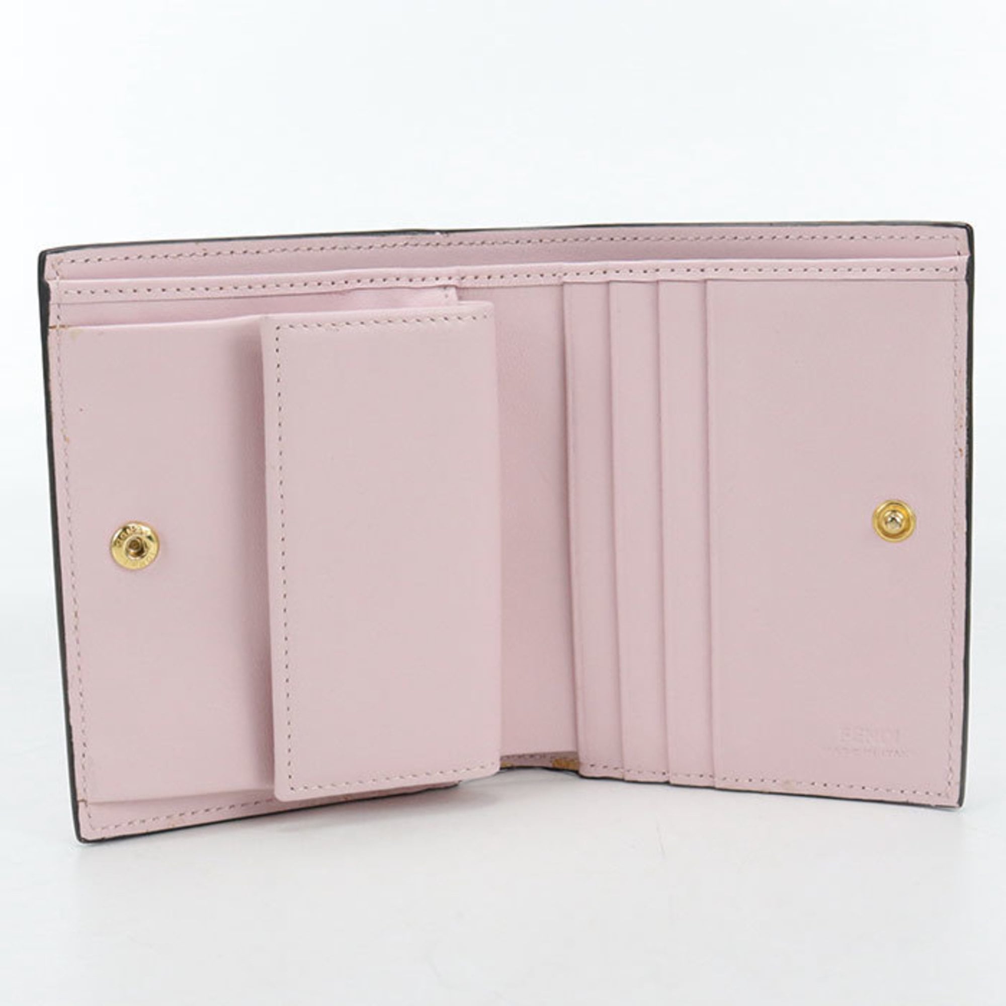 Fendi Pink Leather Wallet (Bi-Fold) (Pre-Owned)