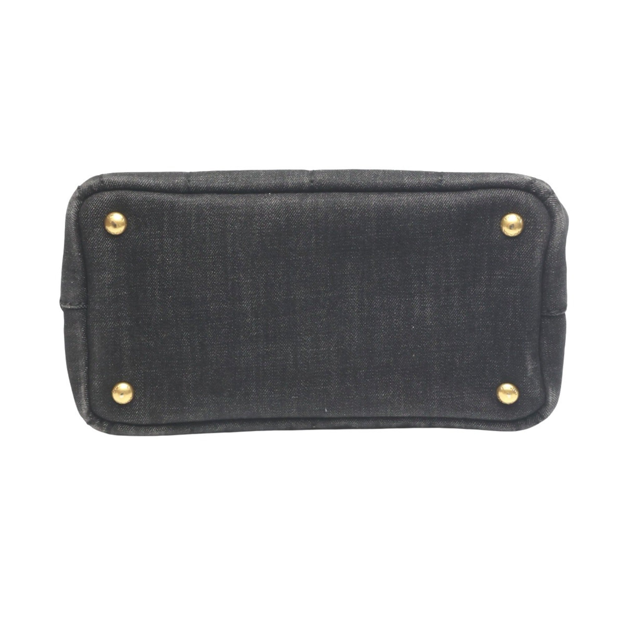 Prada Black Denim Tote Bag (Pre-Owned)
