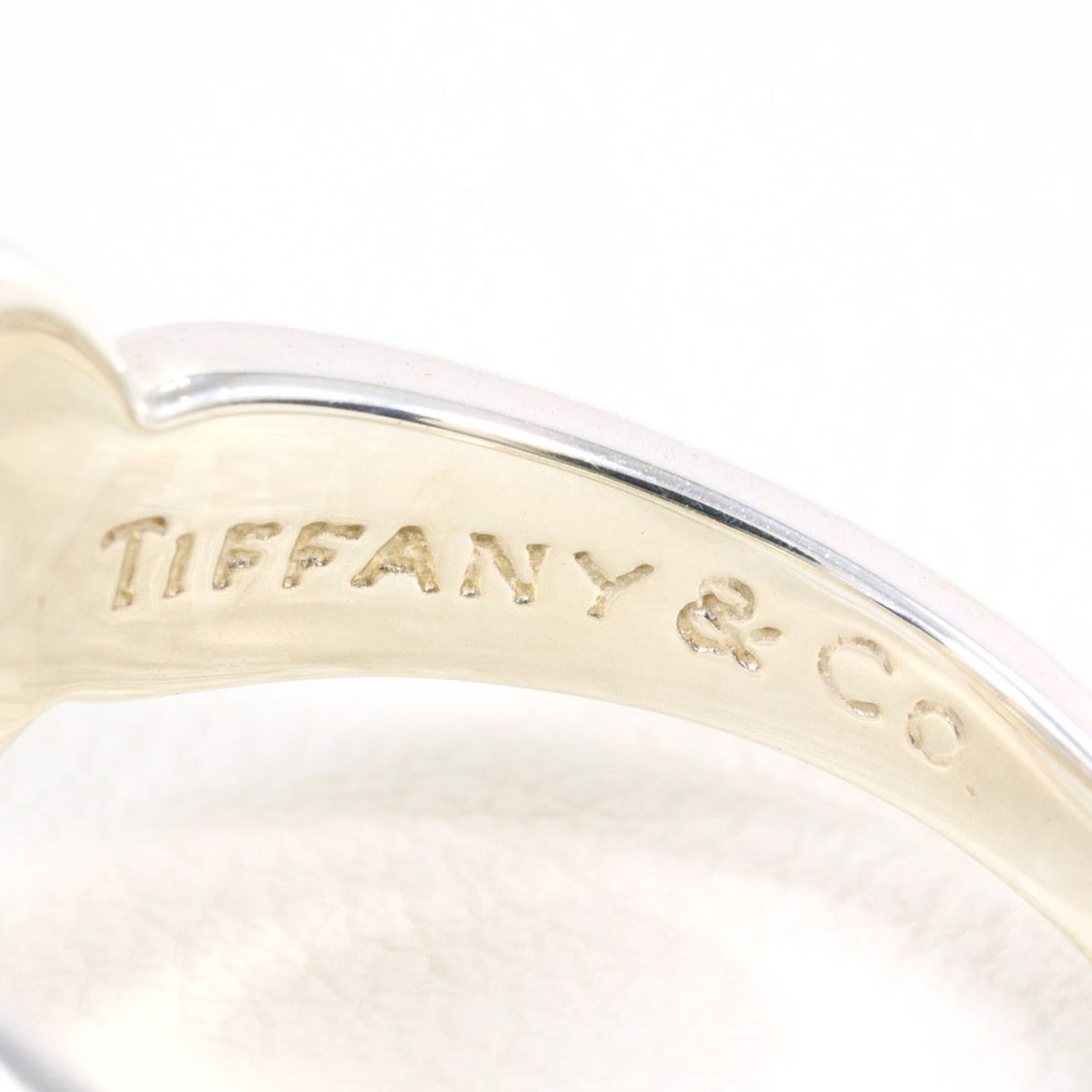 Tiffany Heart Yellow Gold (18K) Silver 925 Band Ring (Pre-Owned)