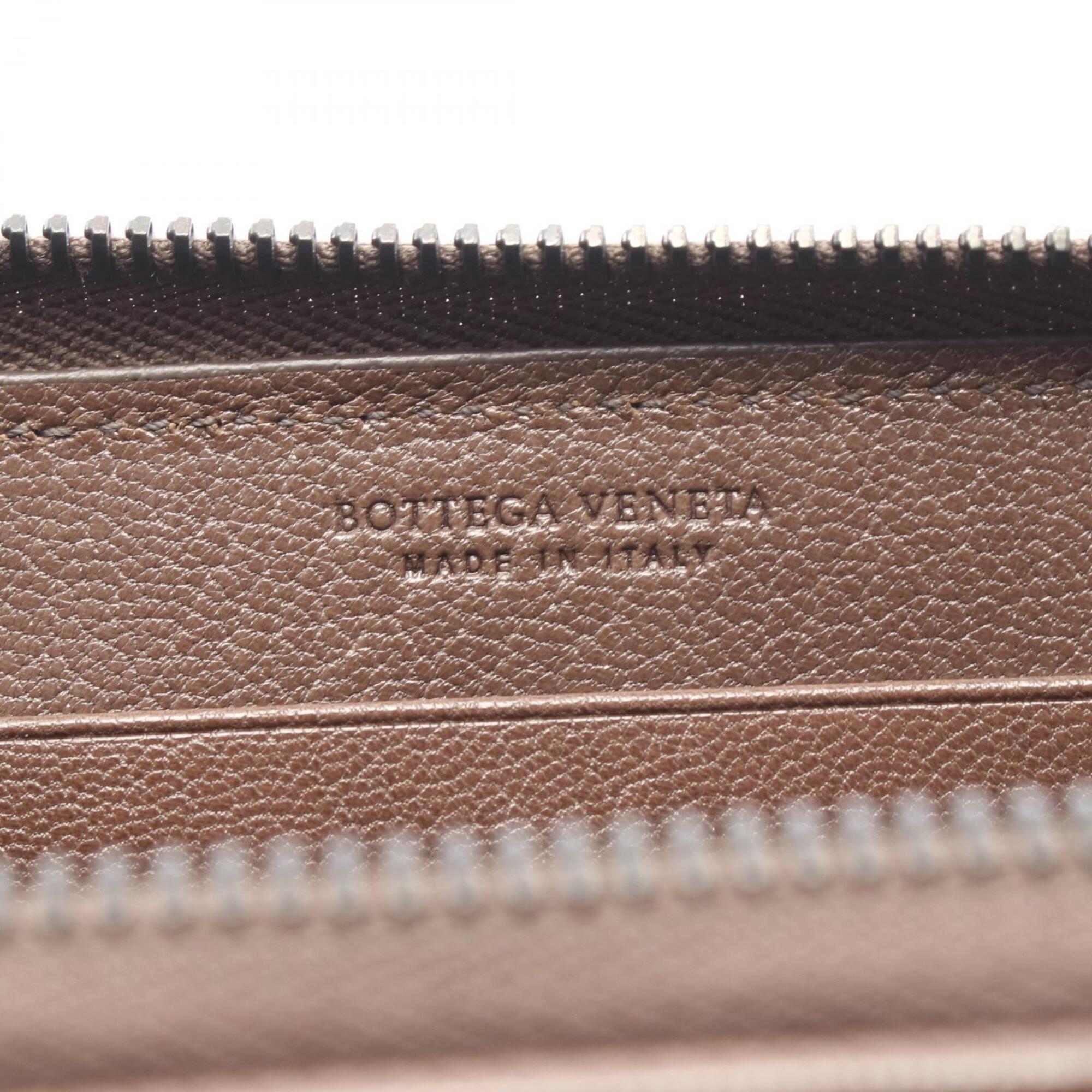 Bottega Veneta Brown Leather Long Wallet (Bi-Fold) (Pre-Owned)