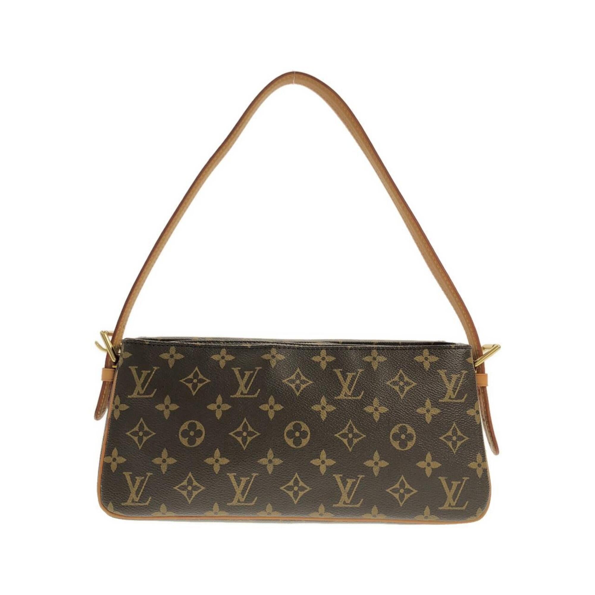 Louis Vuitton Marron Coated Canvas Shoulder Bag (Pre-Owned)