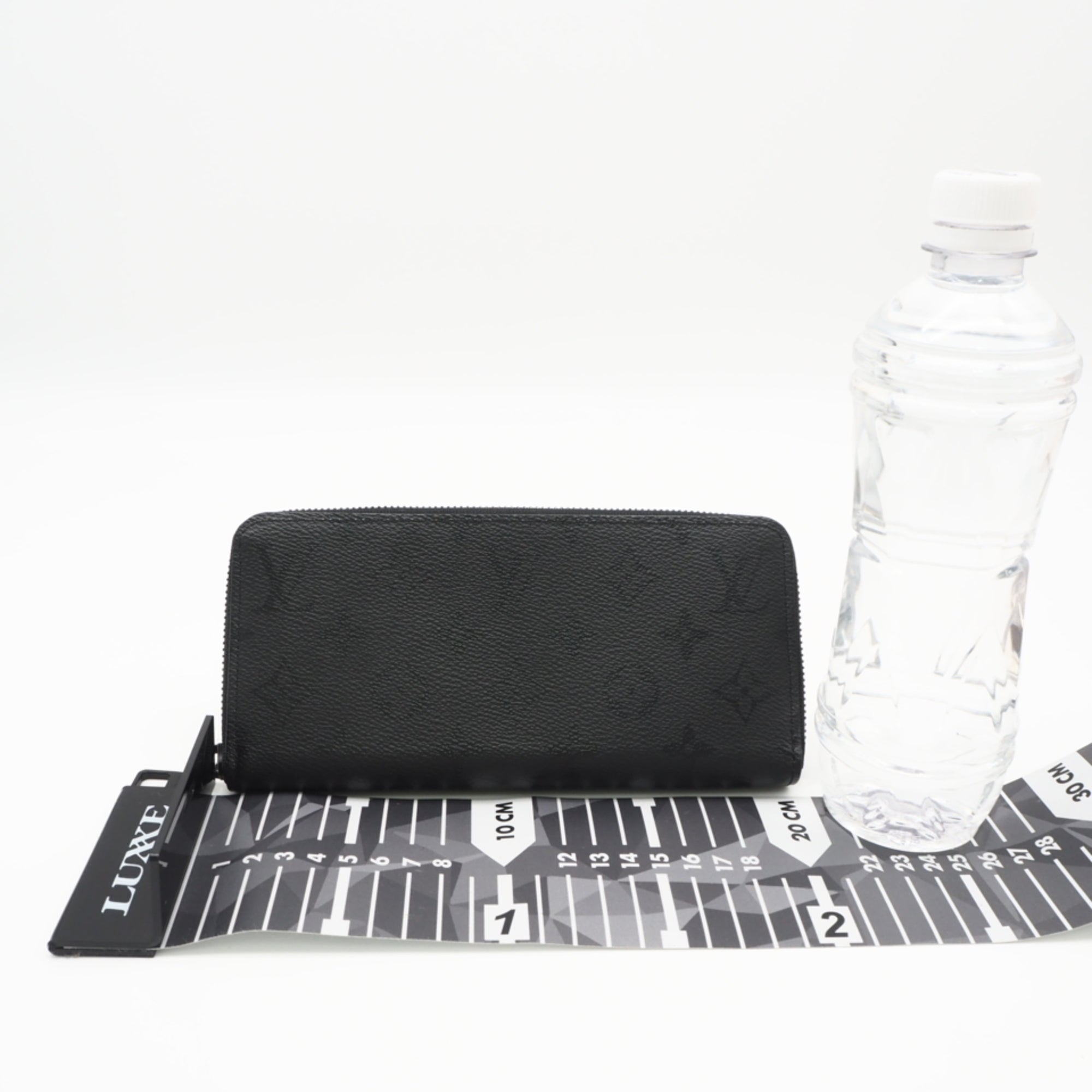 Louis Vuitton Monogram Black Coated Canvas Long Wallet (Bi-Fold) (Pre-Owned)