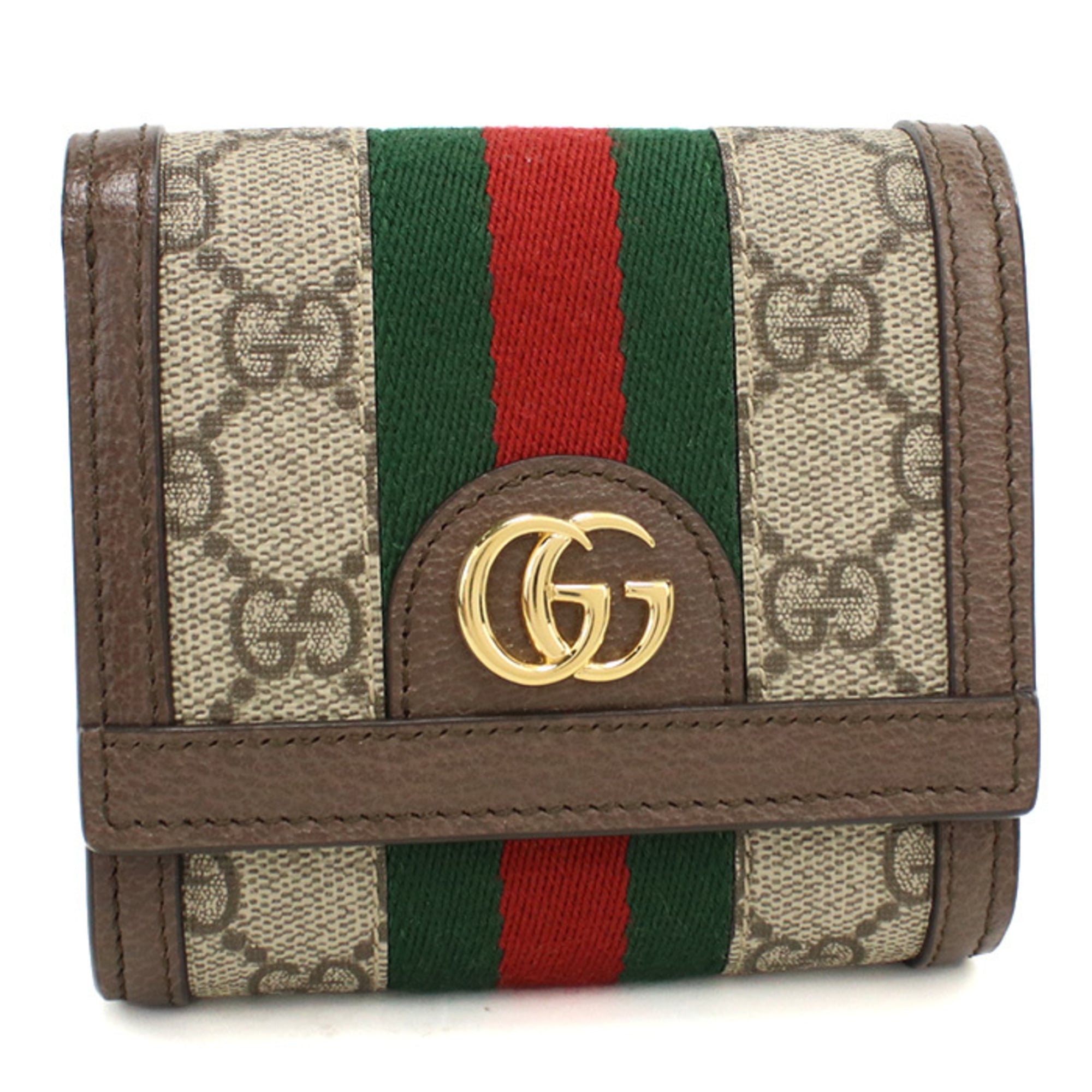 Gucci Beige Gg Supreme Leather Wallet (Bi-Fold) (Pre-Owned)