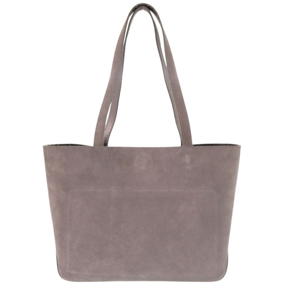 Longchamp Gray Suede Tote Bag (Pre-Owned)