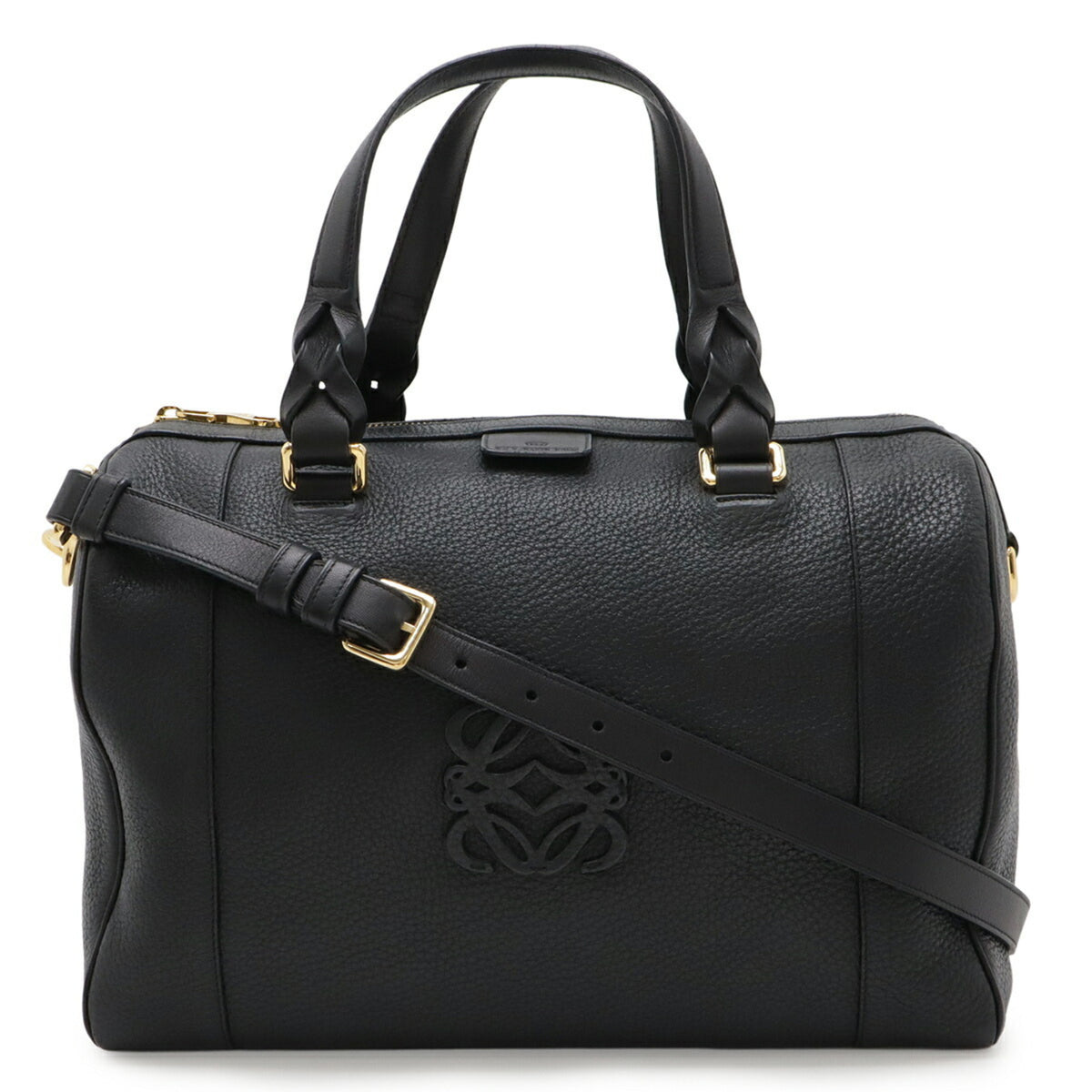 Loewe Black Leather Handbag Shoulder Bag (Pre-Owned)